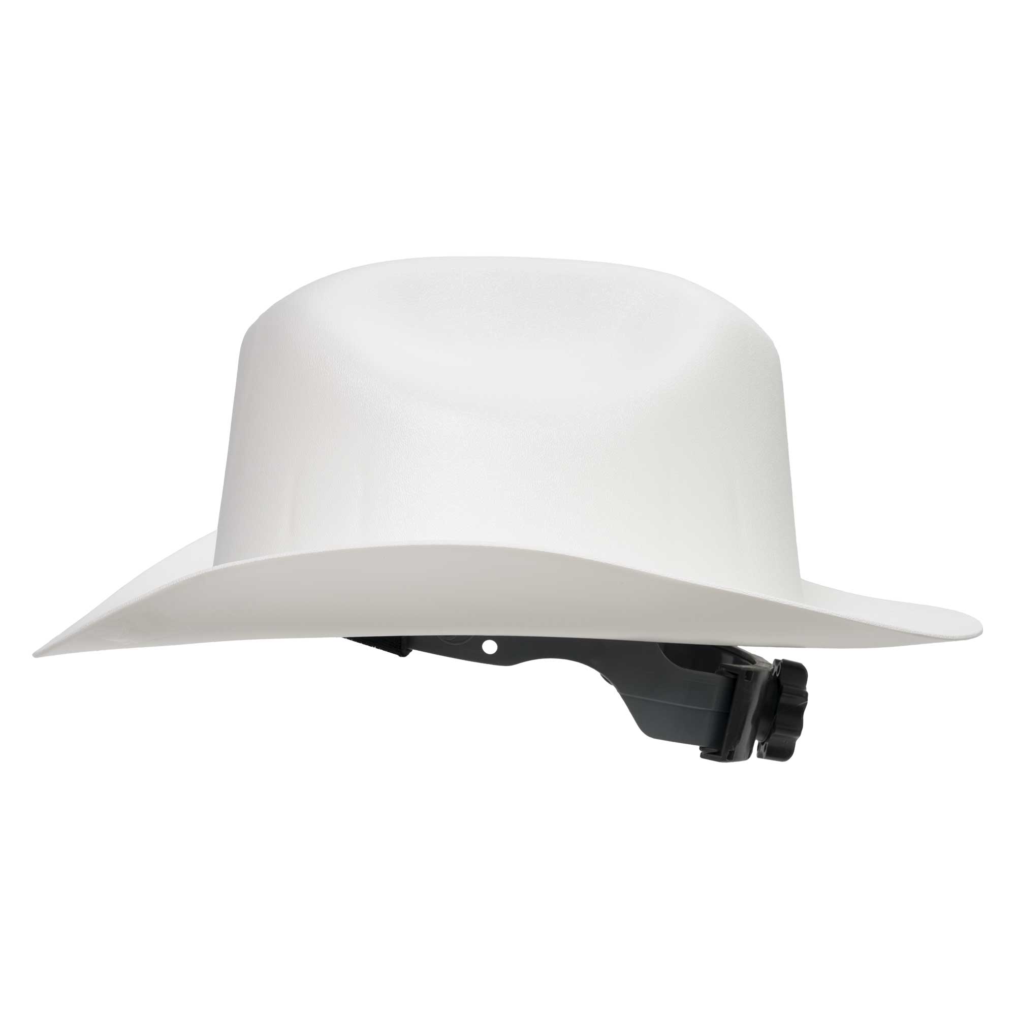 Western Outlaw Hard Hat - Western Brim Style - White product photo