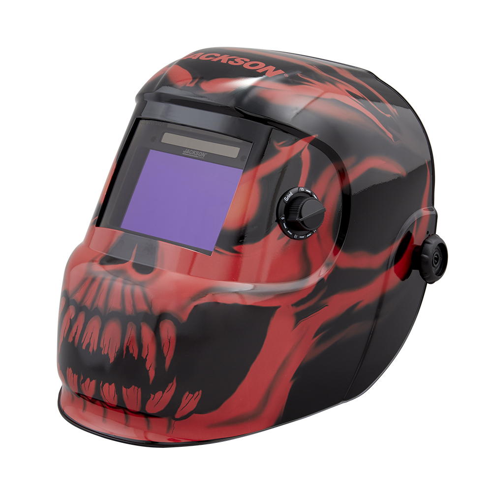 Premium Graphic Welding Helmet - ADF Variable Shade - Bead Demon product photo