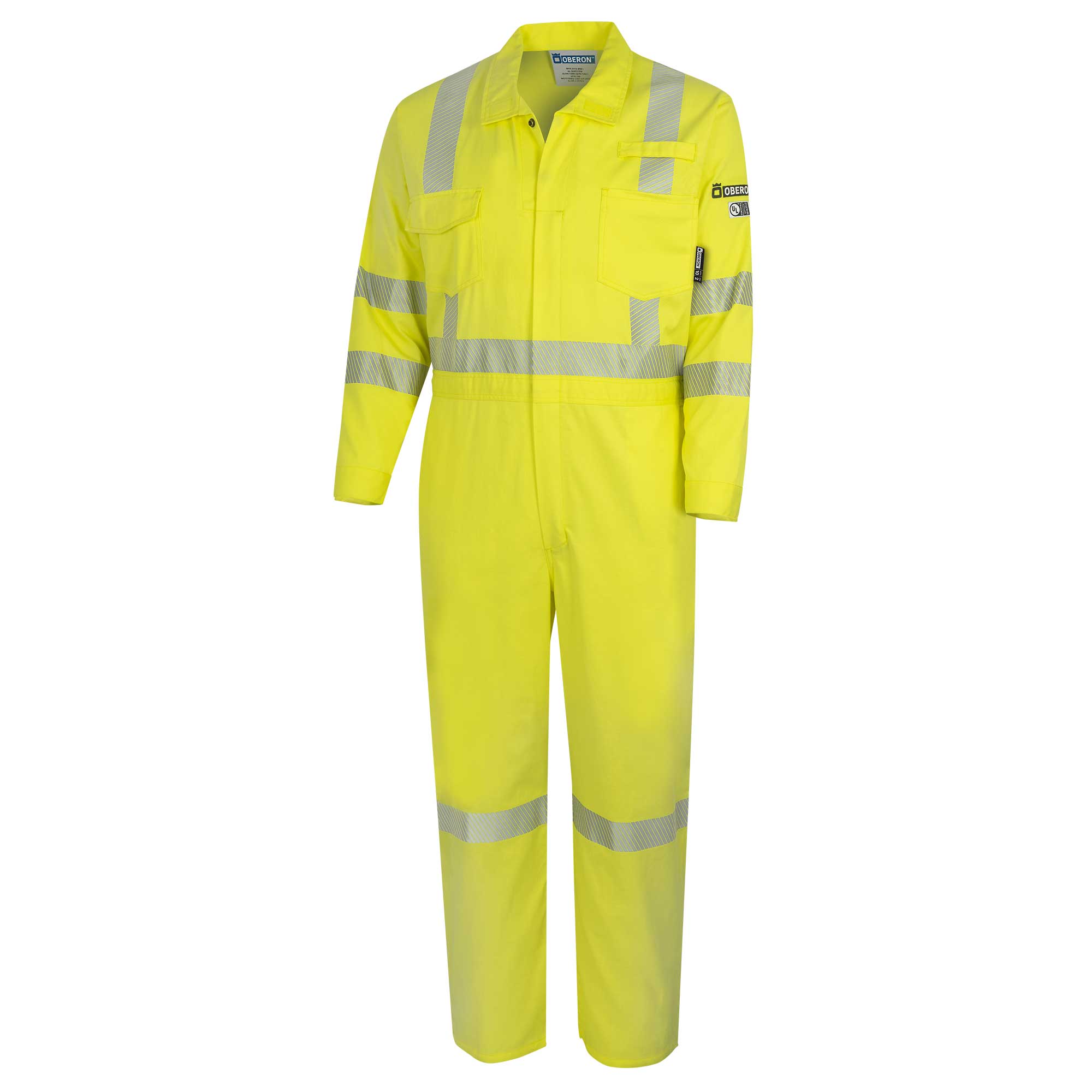 Hi-Vis FR/Arc-Rated 7.5 oz  88/12 Safety Coveralls - Hi-Vis Yellow - S product photo