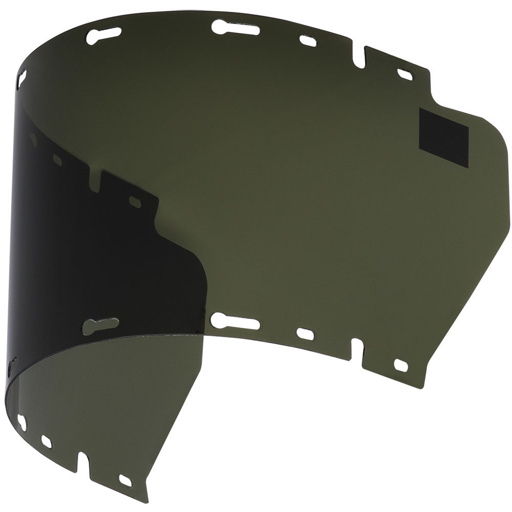 380 Series Replacement Window - Dual Crown - 6-1/2" x 19-1/2" x .040" - Uncoated Acetate - Dark Green product photo