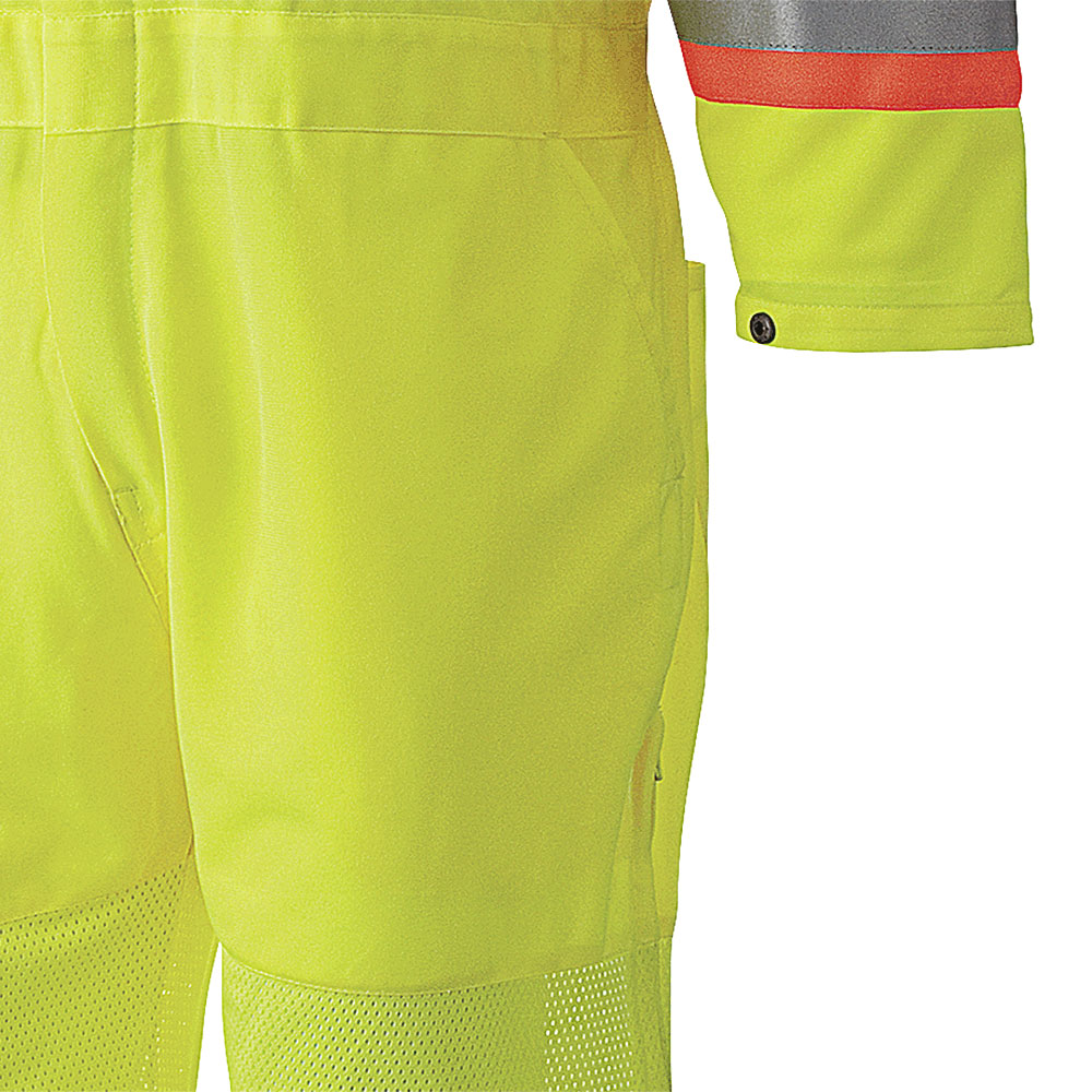 Hi-Vis Traffic Safety Coveralls - Zipper Closure - Yellow/Green - XL product photo