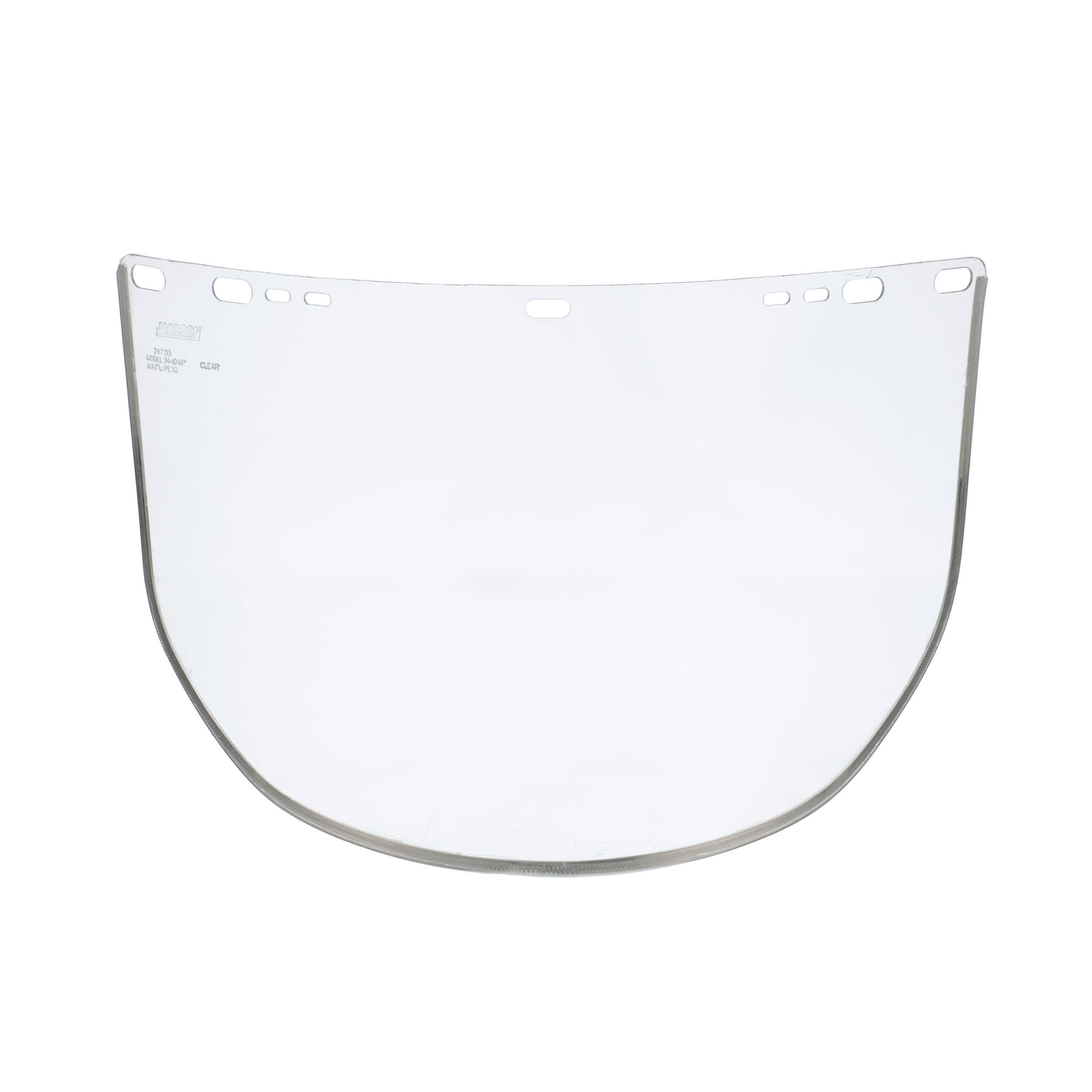 PETG Face Shield Window - Shape D - Bound - Clear product photo