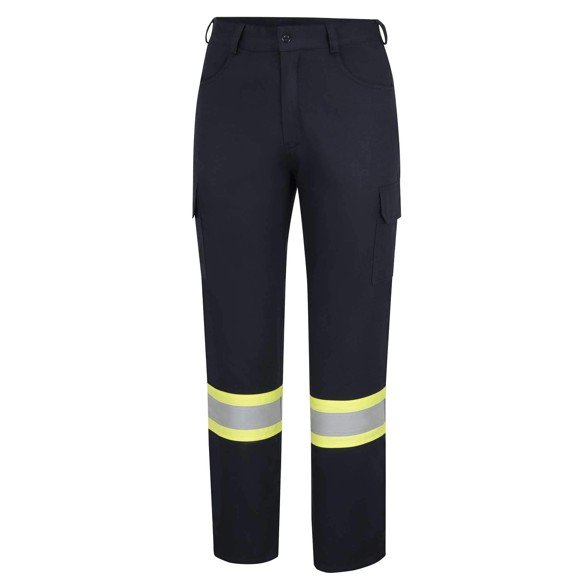 Hi-Vis FR/Arc-Rated 7.5 oz  88/12 Safety Cargo Pants - Navy - 32x32 product photo