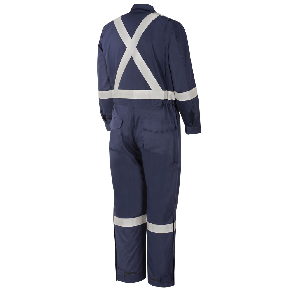 Combinaison de soudage haute visibilit&eacute; Flash-Gard&reg; ignifuge/anti-arc &eacute;lectrique &ndash; Bleue marine &ndash; 42 &ndash; Grand photo du produit