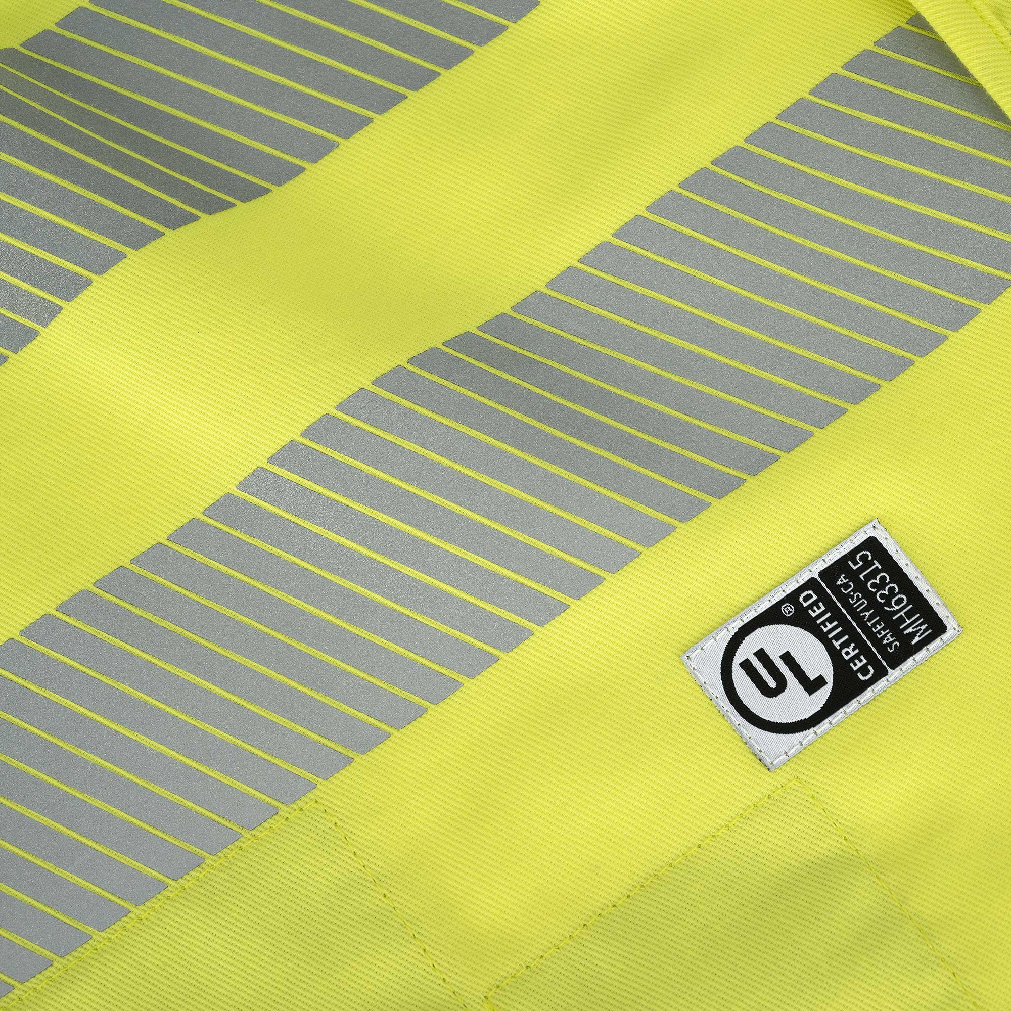 Hi-Vis FR/ARC-Rated 7.5 oz 88/12 Safety Vest - Snap Closure - Hi-Vis Yellow - 4XL product photo