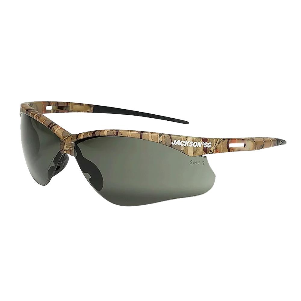 Jackson SG Safety Glasses - Camo Frame - Smoke Antifog Lens product photo