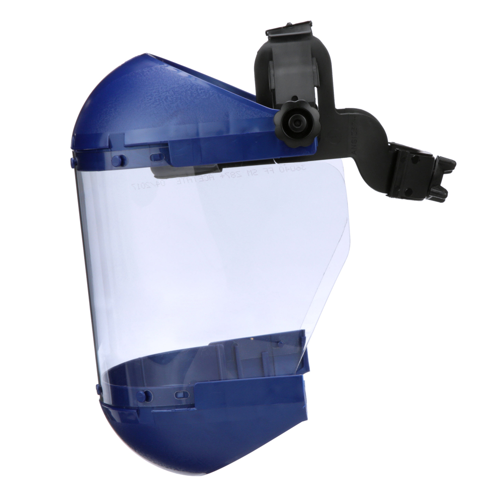 380 Premium Series Dual Crown Face Shield - Ratcheting - Acetate - Clear - Anti-Fog product photo