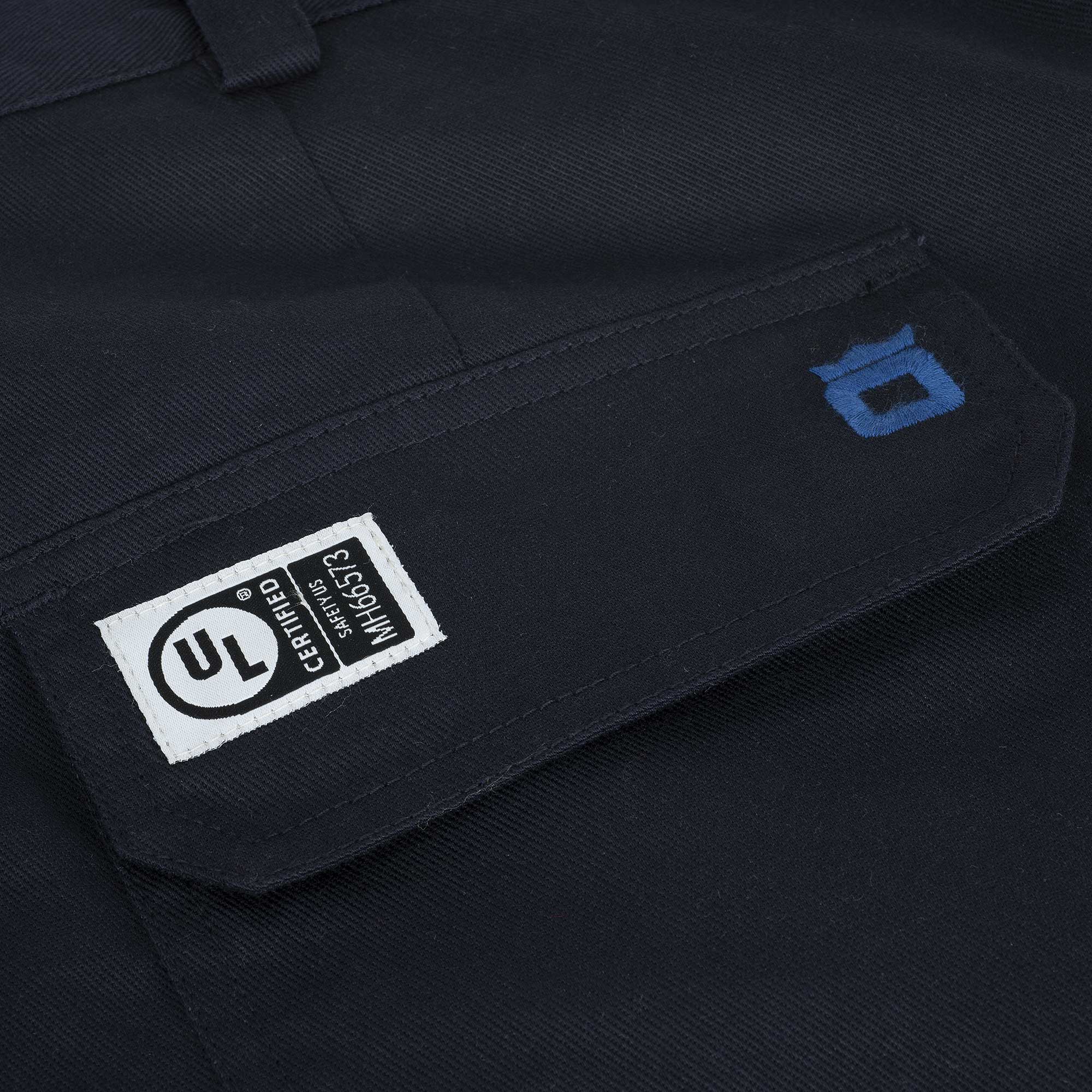 Hi-Vis FR/Arc-Rated 7.5 oz  88/12 Safety Cargo Pants - Navy - 32x32 product photo