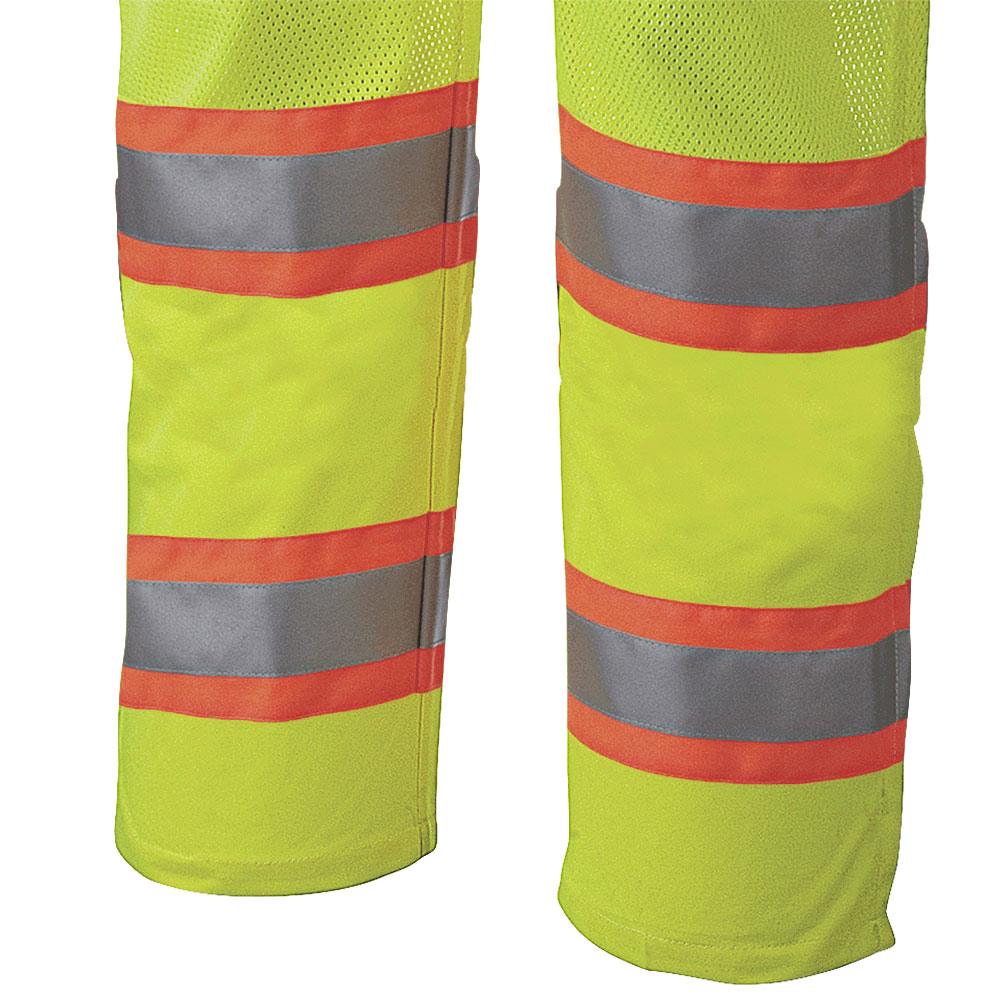 Hi-Vis Traffic Safety Coveralls - Zipper Closure - Yellow/Green - XL product photo