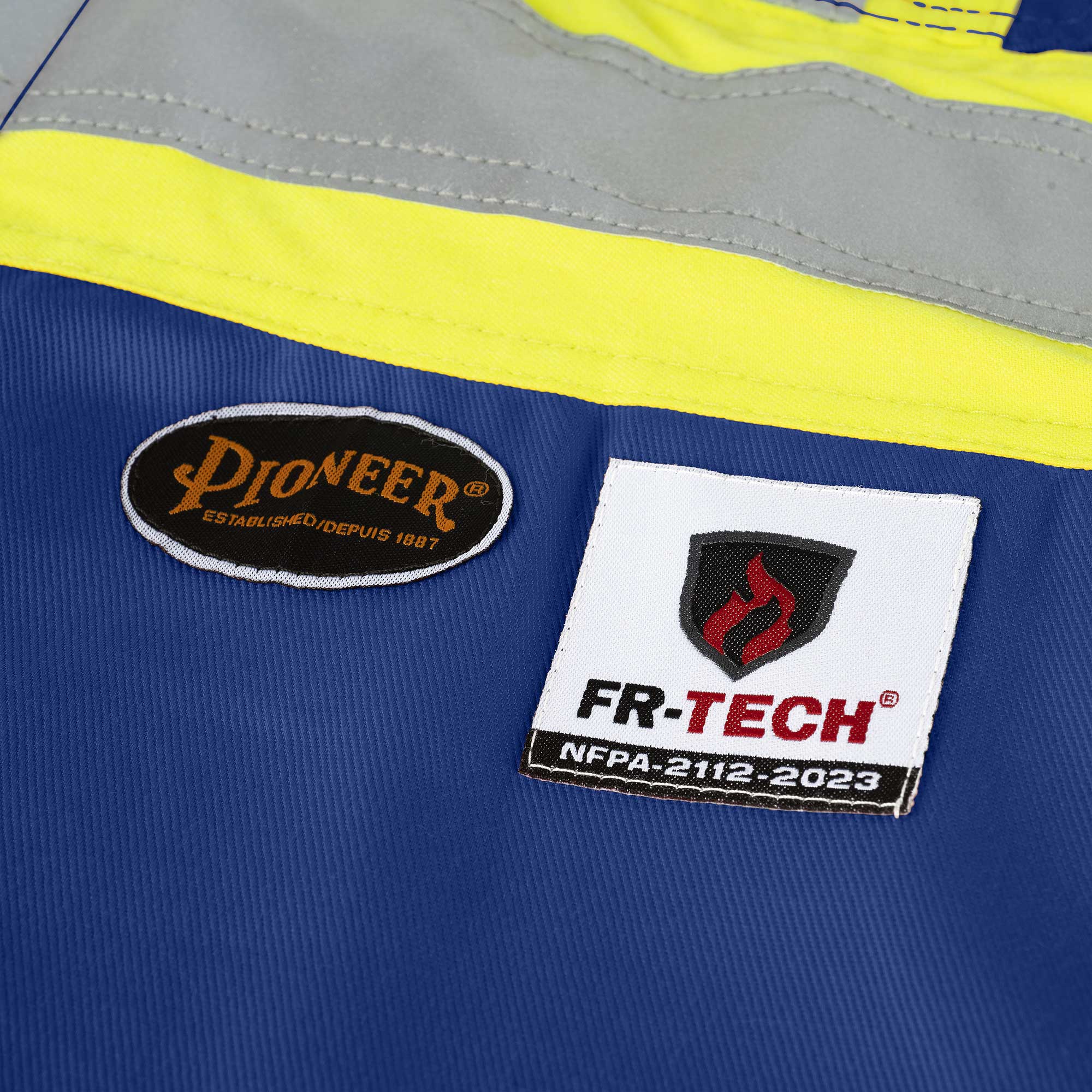 Salopette de s&eacute;curit&eacute; FR-Tech&reg; matelass&eacute; haute visibilit&eacute; ignifuge/anti&ndash;arc &eacute;lectrique &ndash; Bleu roi &ndash; Taille homme P photo du produit