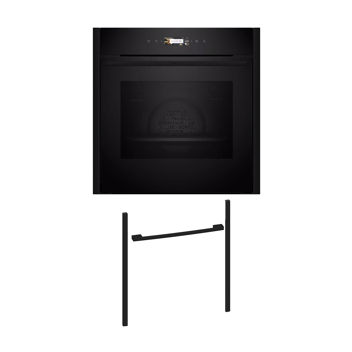 Neff NOV60E2D0 Εντοιχιζόμενος φούρνος B29CR3AY0 & Deep Black Flex Design Kit