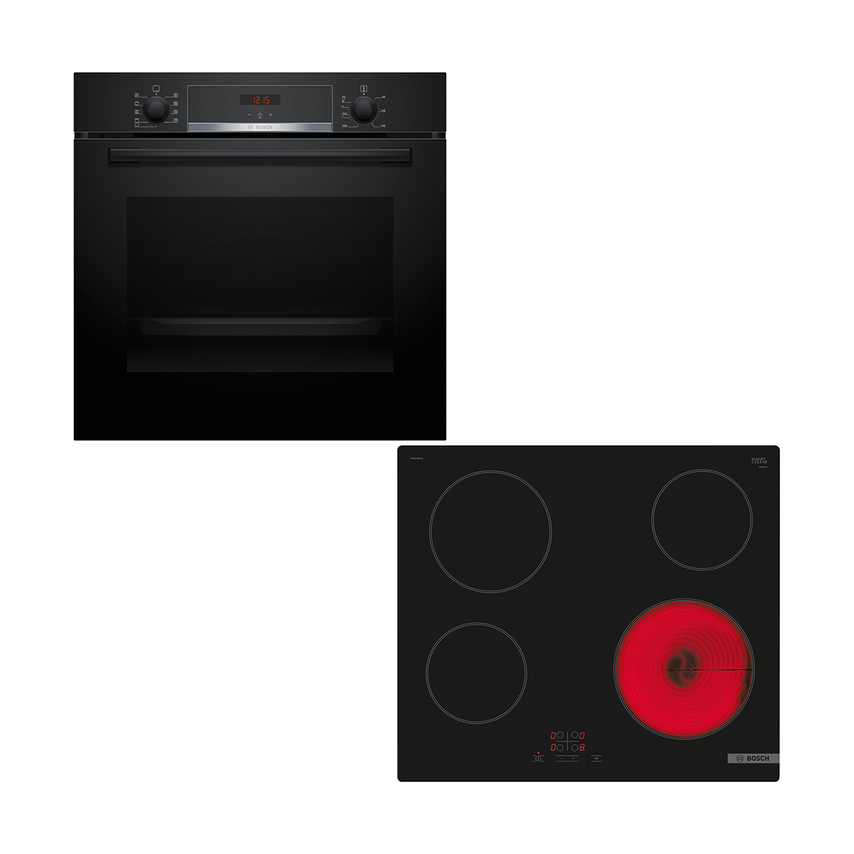 Bosch HBA514BB3 Oven & PKE61RBA2E Ceramic Hob