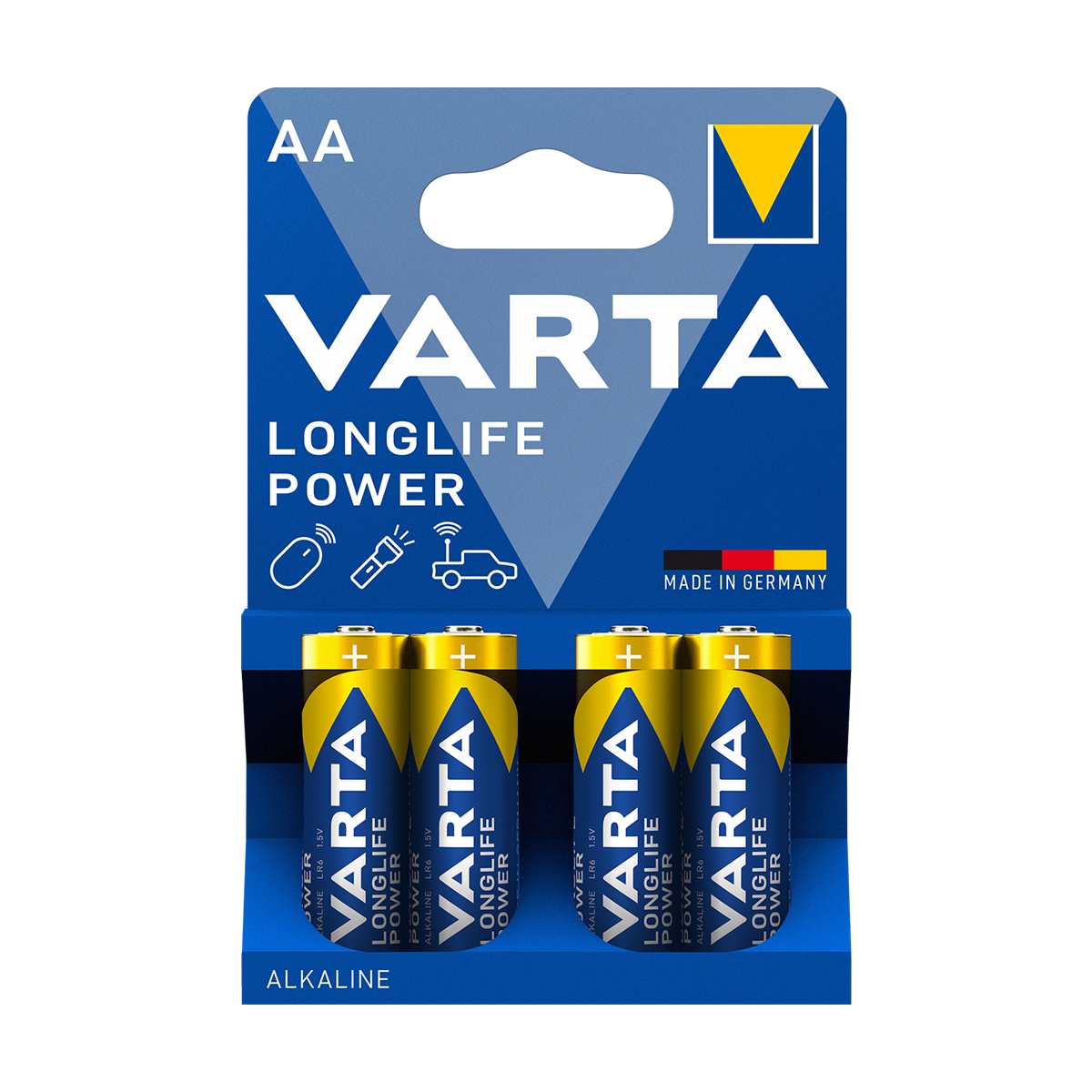Varta ALKALINE AA BATTERIES 4 PCS