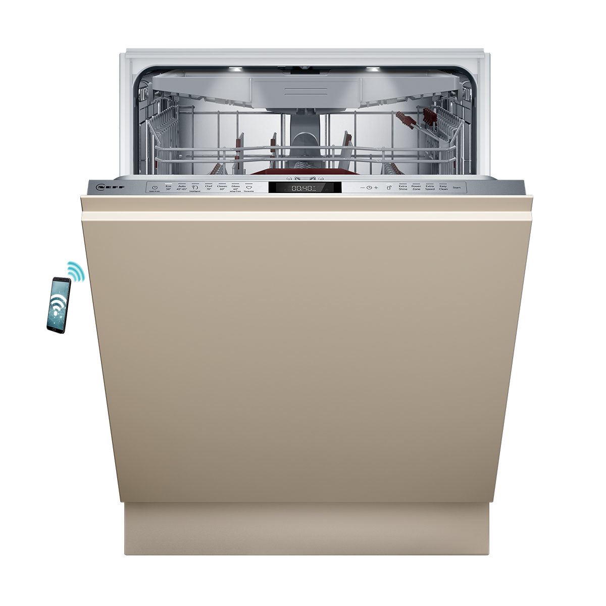 NEFF S197YCX07E Πλήρως Εντοιχιζόμενο Πλυντήριο Πιάτων με VarioHinge, 60cm