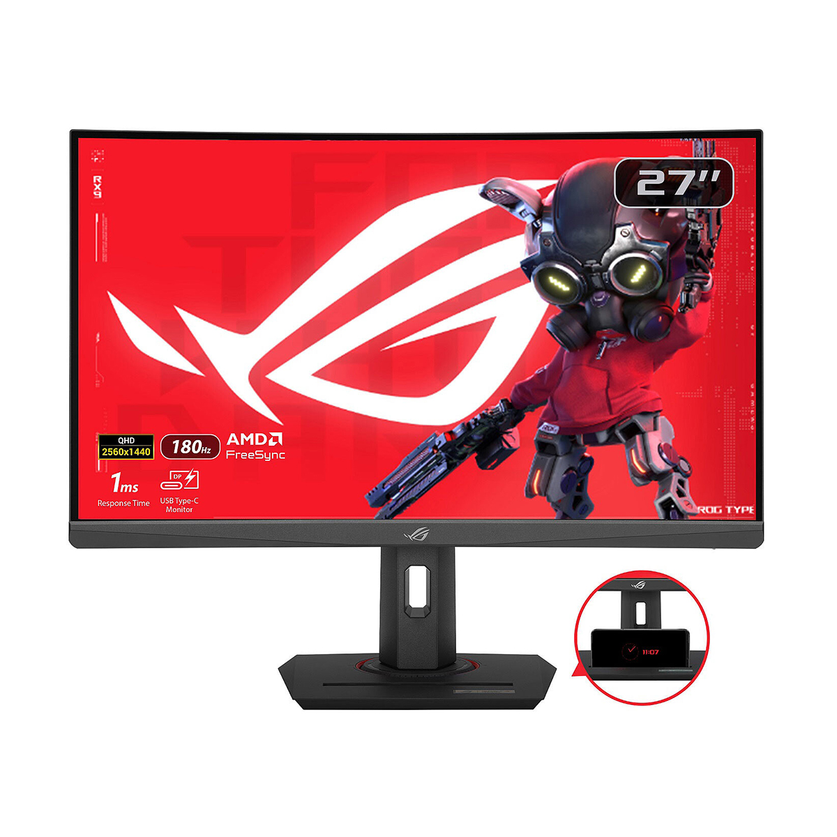 Asus ROG Strix XG27WCS 27" 180Hz WQHD VA USB-C Curved