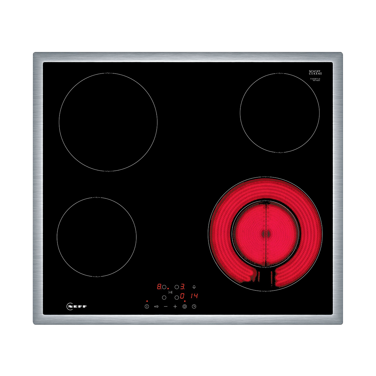 Neff T16SBF1L0 N 50 Built-In Electric Hobs 60 cm with Frame