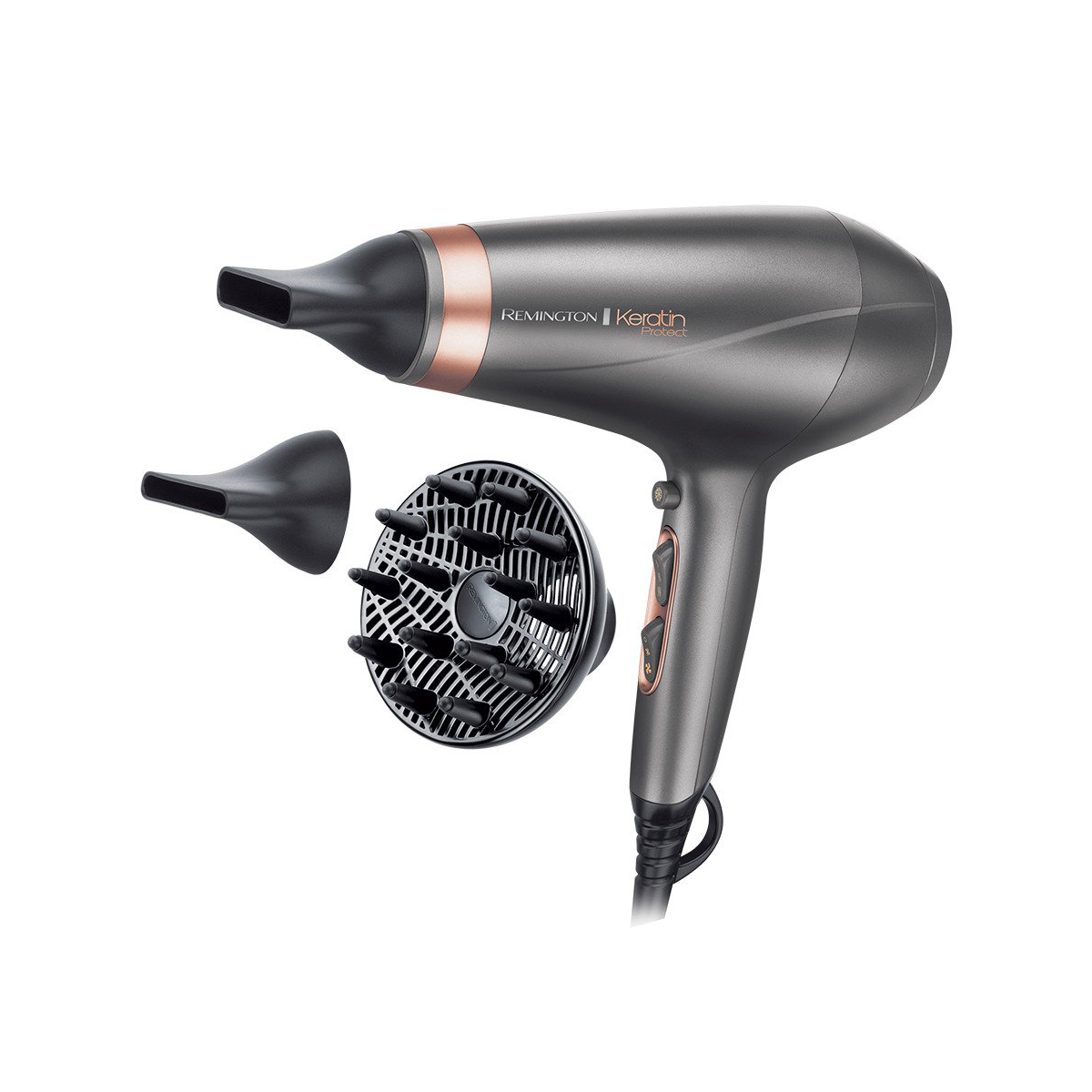 Remington AC8820 Keratin Protect Hair Dryer 2200W Black/Gold