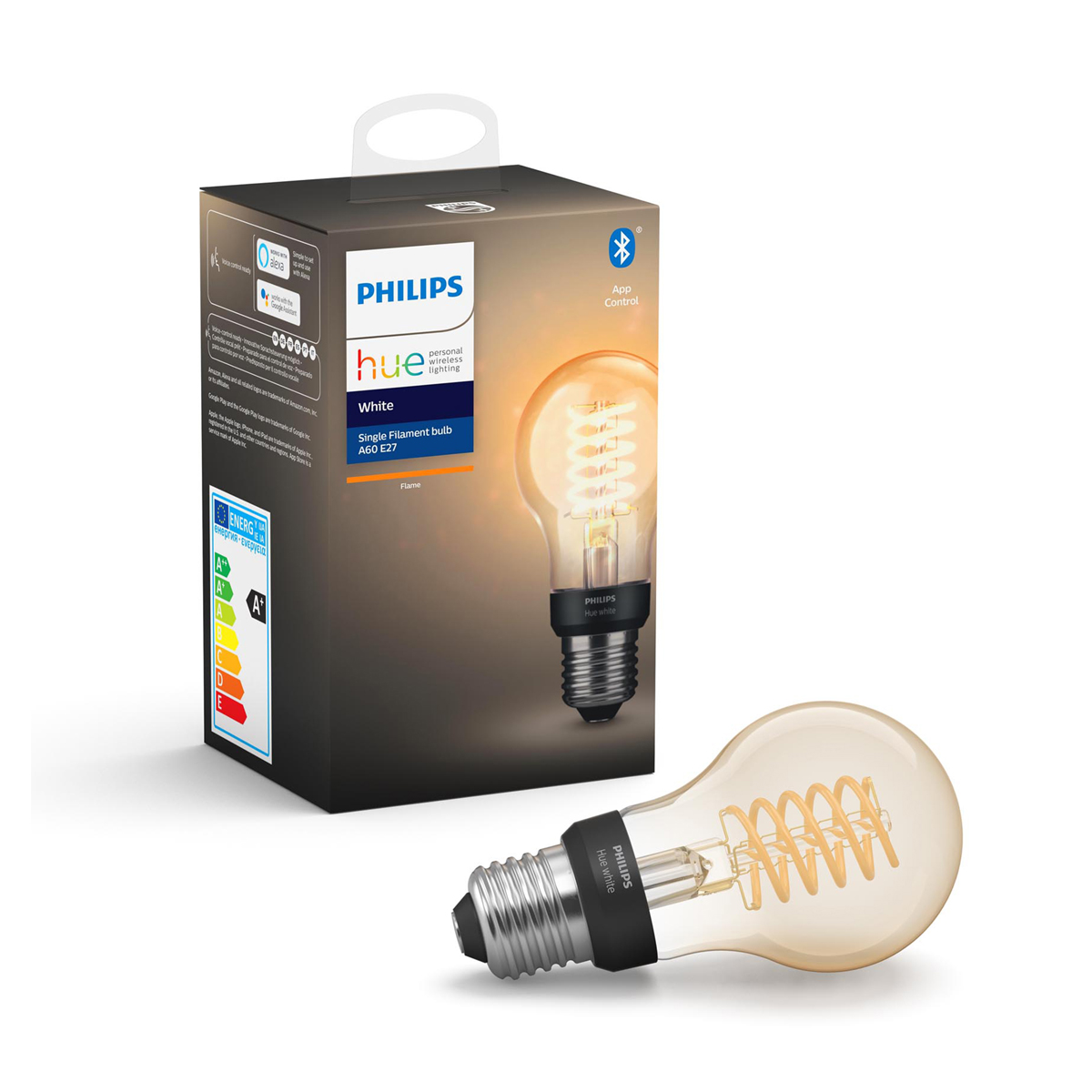 COPPIA DI 2 LAMPADINE: Philips Hue White single bulb 2700 K caldo E14