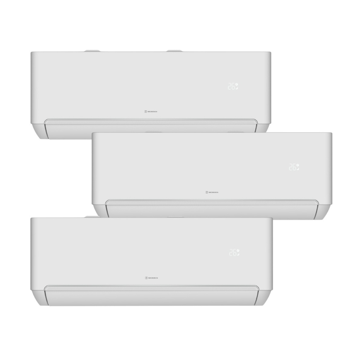 Morris Multi MMSI26001 2 x 9.000 BTU/h, MMSI50003 1 x 18.000 BTU/h & MMOU95010 1 x 32.000 BTU/h