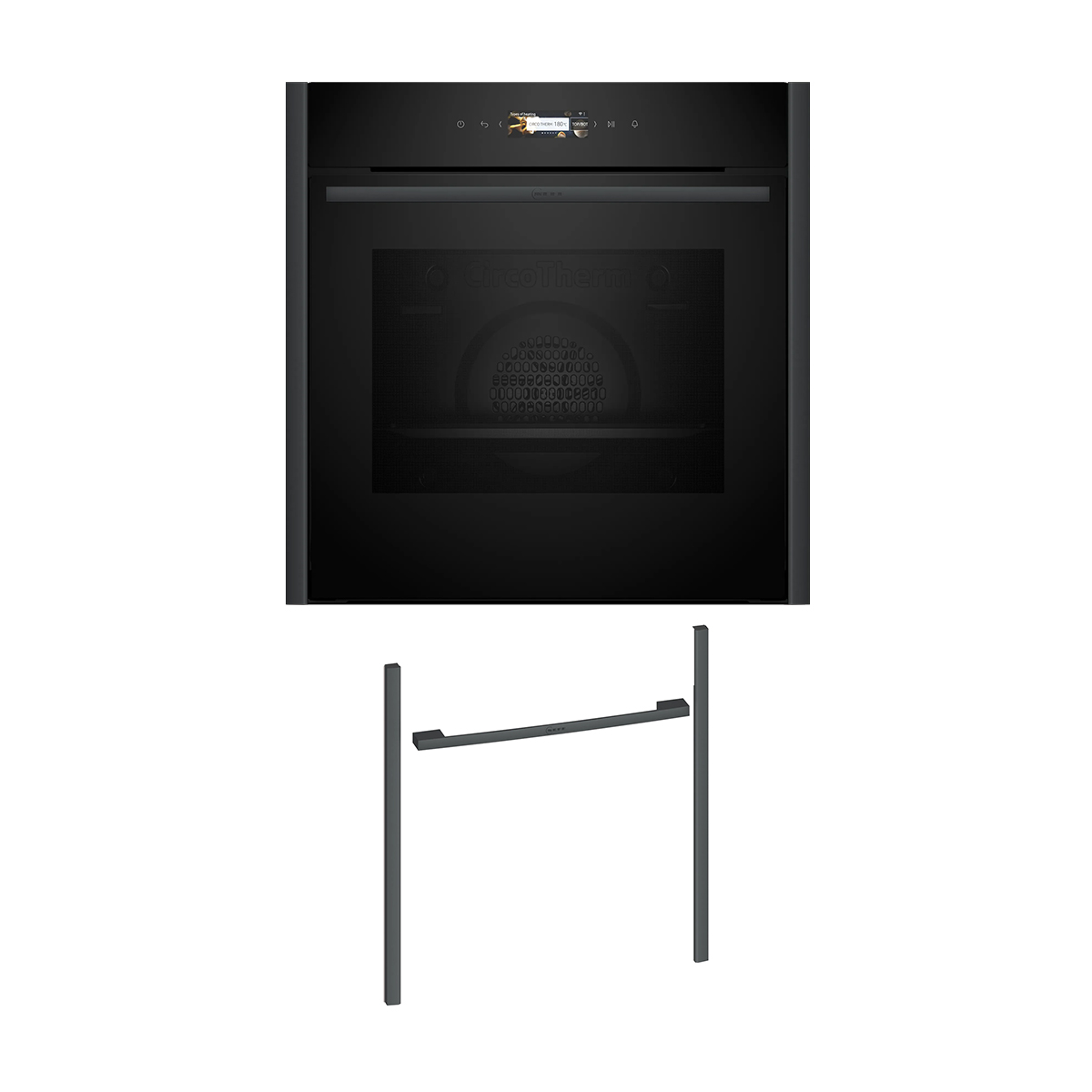 Neff NOV60P2A0 Εντοιχιζόμενος φούρνος B29CR7KY0 & Anthracite Grey Flex Design Kit