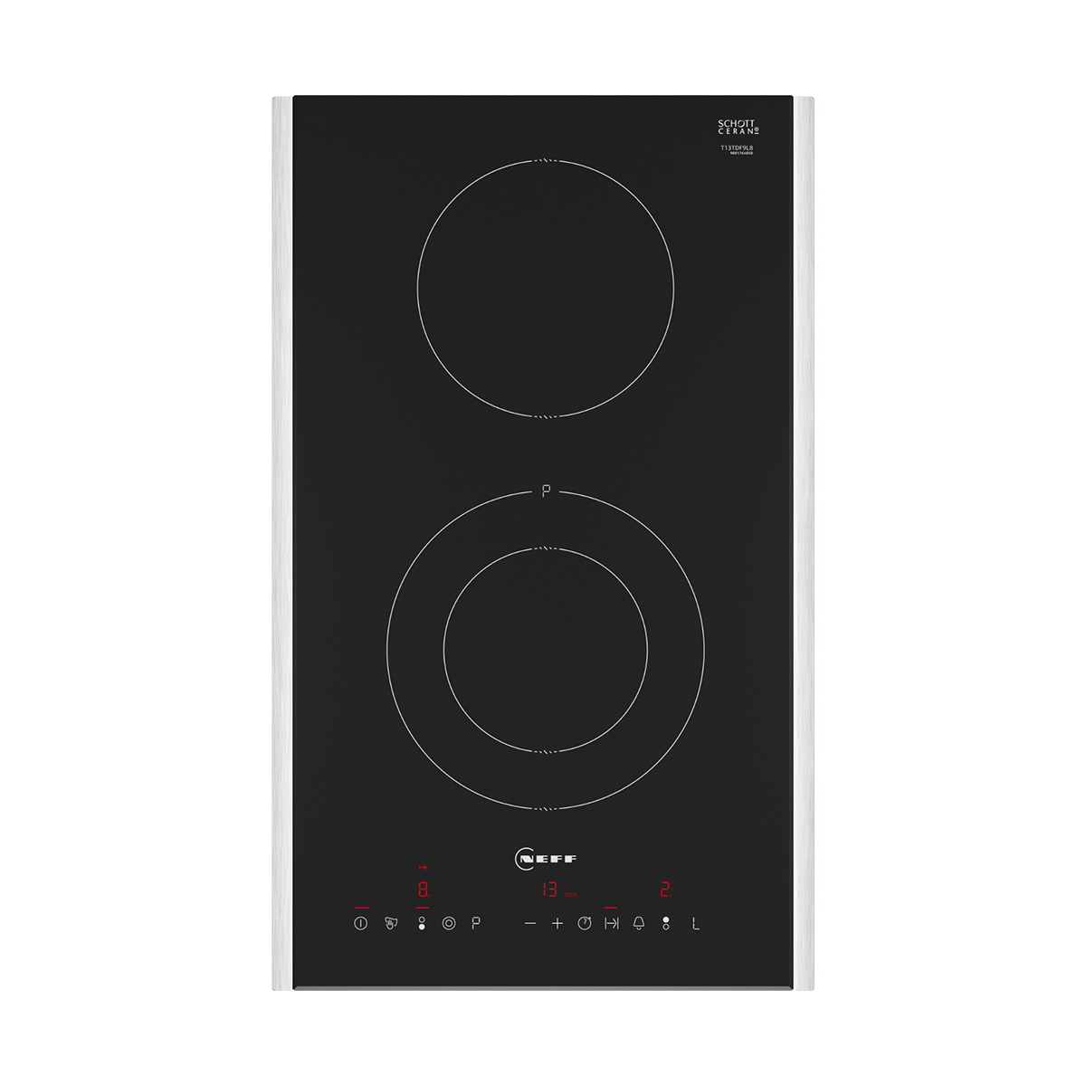 Neff T13TDF9L8 Domino Ceramic Hob 30 cm, Black