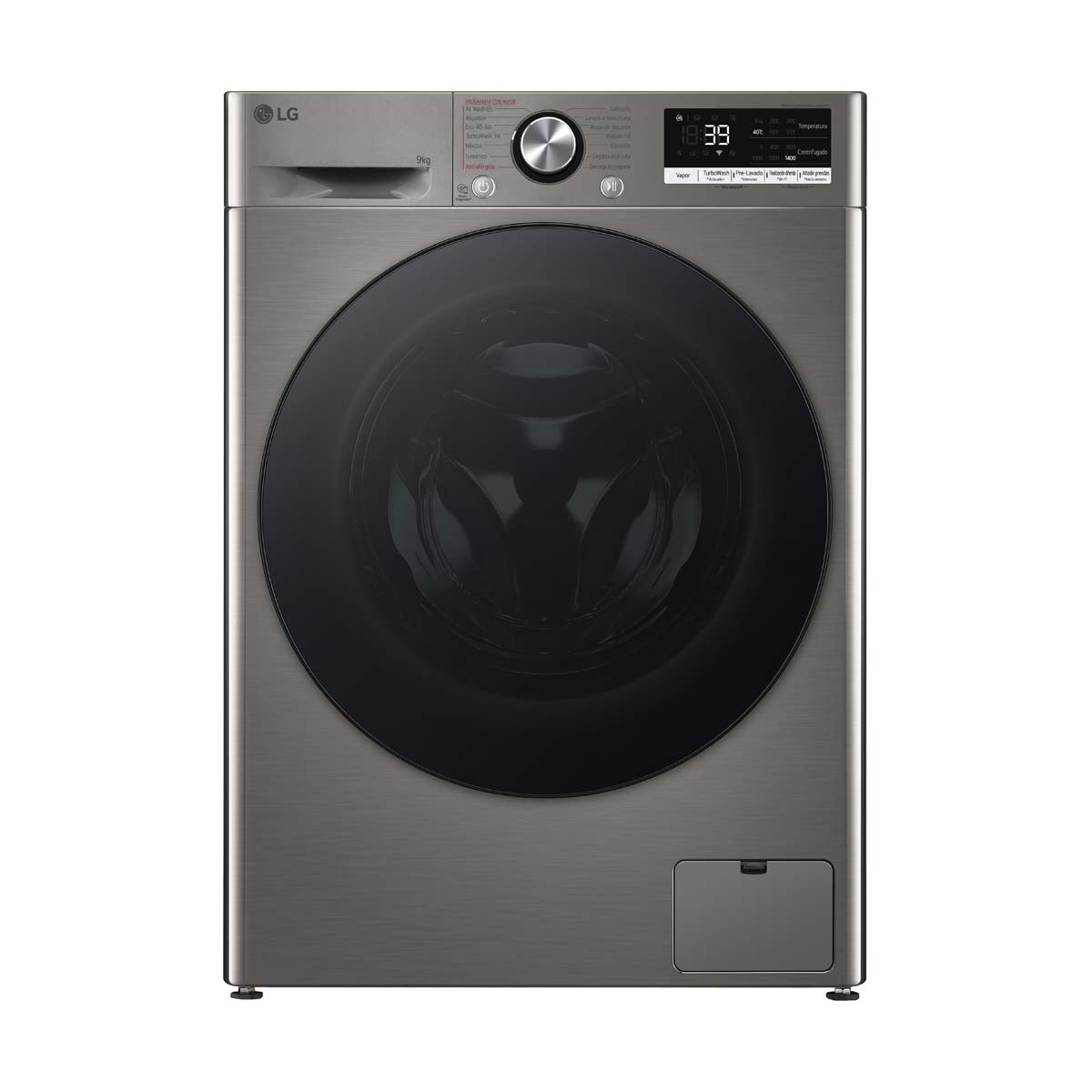 LG F4R7009TSSB Πλυντήριο Ρούχων 9kg, Γκρίζο