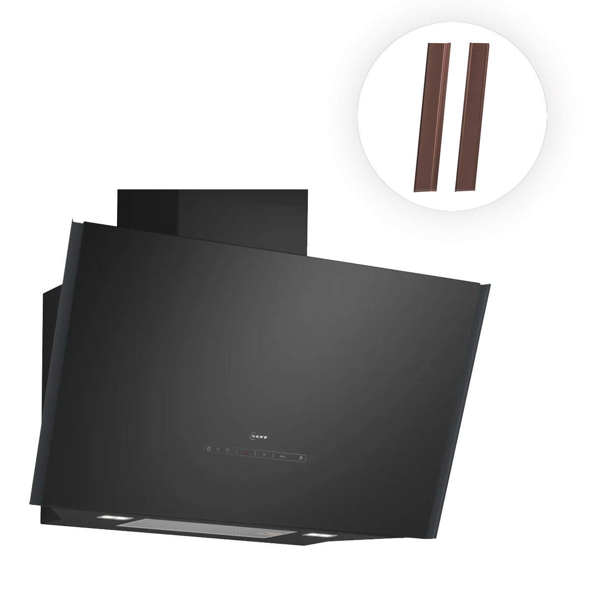 Neff NINCL90B0 Απορροφητήρας Καμινάδα D98IPT2Y5 & 51.1 cm Brushed Bronze Flex Design Kit