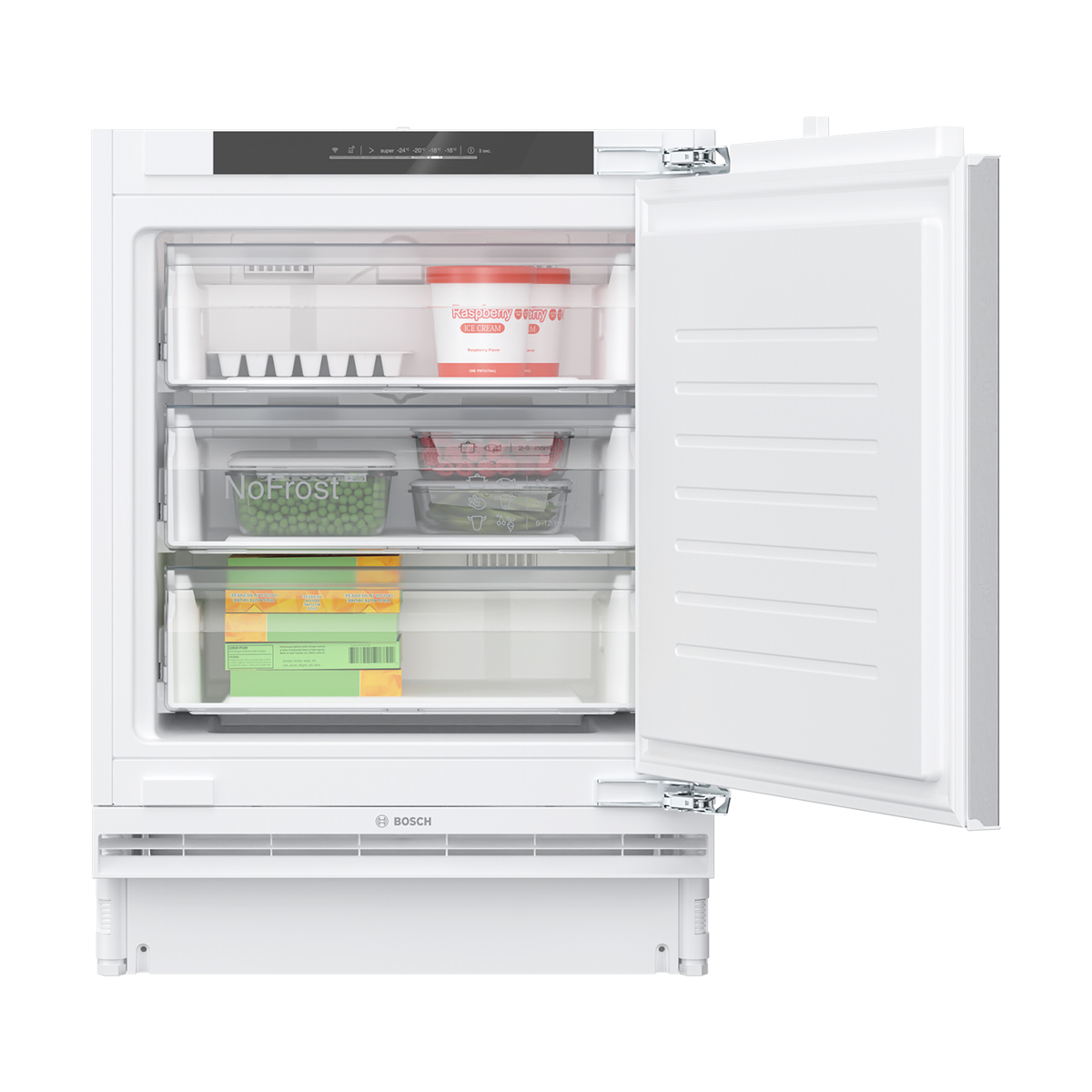 Bosch GUN21ADE0 Series 6 Built-In Undercounter Freezer 82 x 59.8 cm Soft Close Flat Hinge