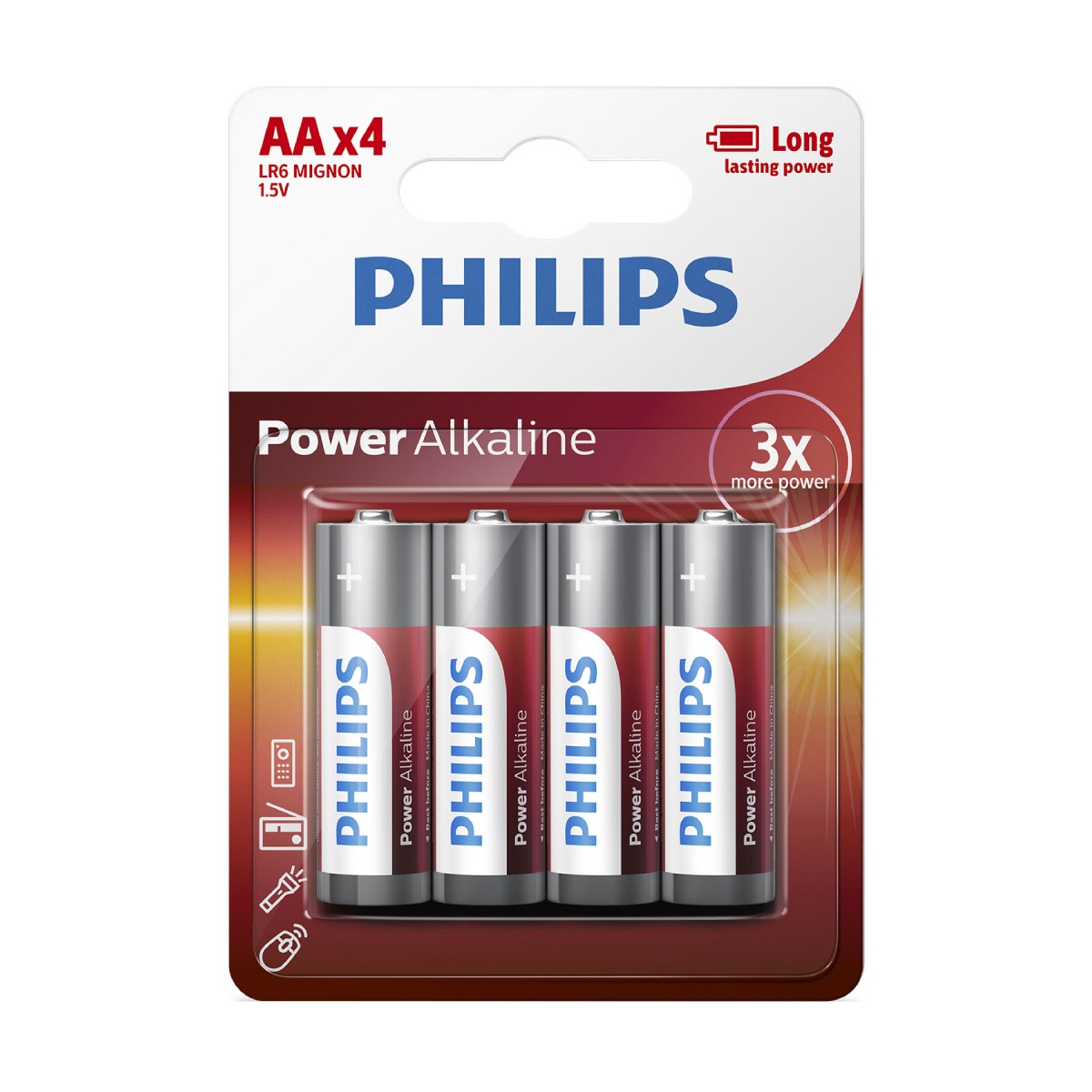 Philips Power Alkaline AA (LR6P4B) 4τμχ