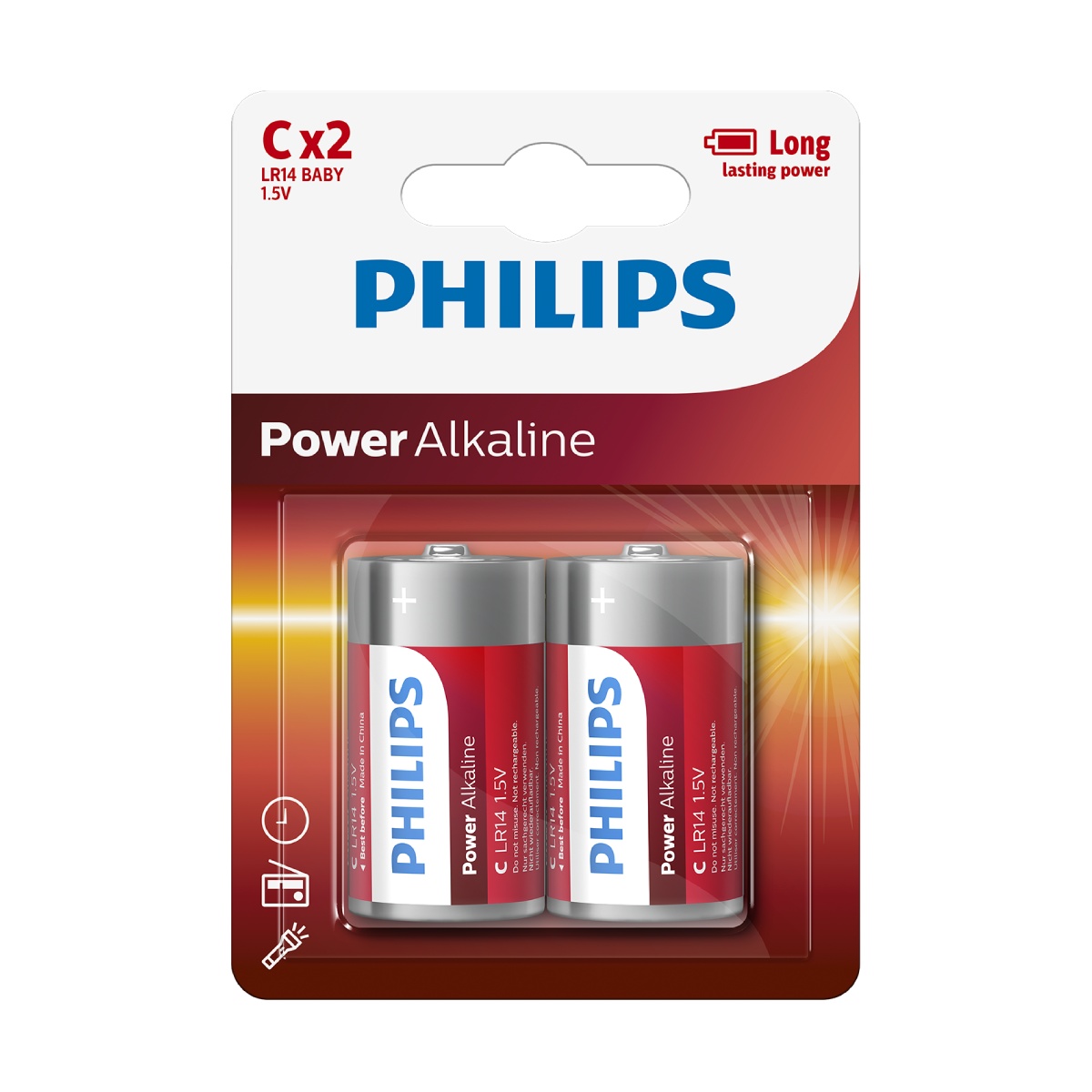 Philips Power Alkaline C (LR14P2B)