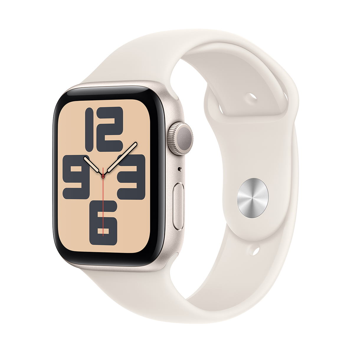Apple Watch SE GPS 40mm Starlight Aluminium Case with Starlight Sport Band – S/M