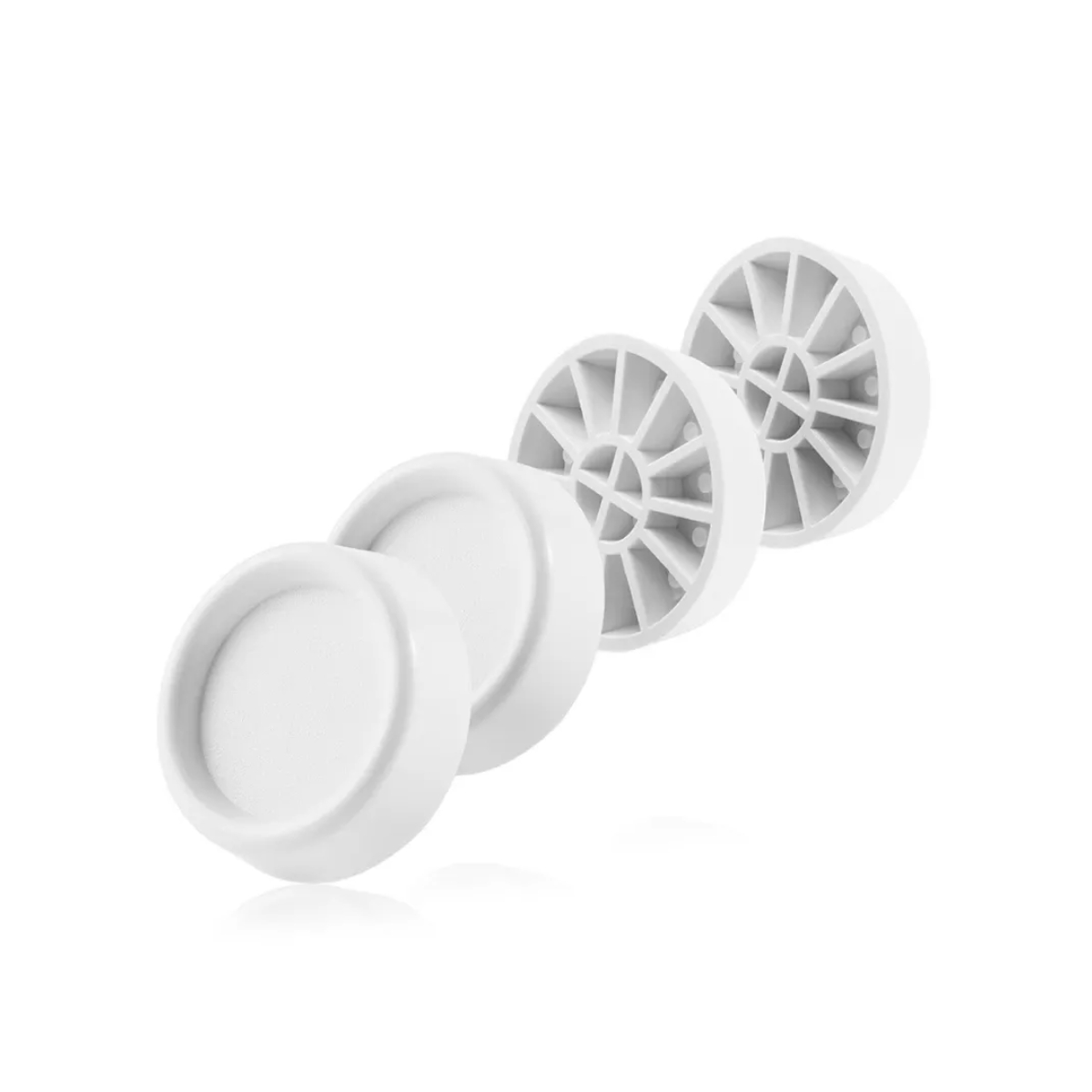 Roller Σετ Αντικραδασμικά Πέλματα White 4