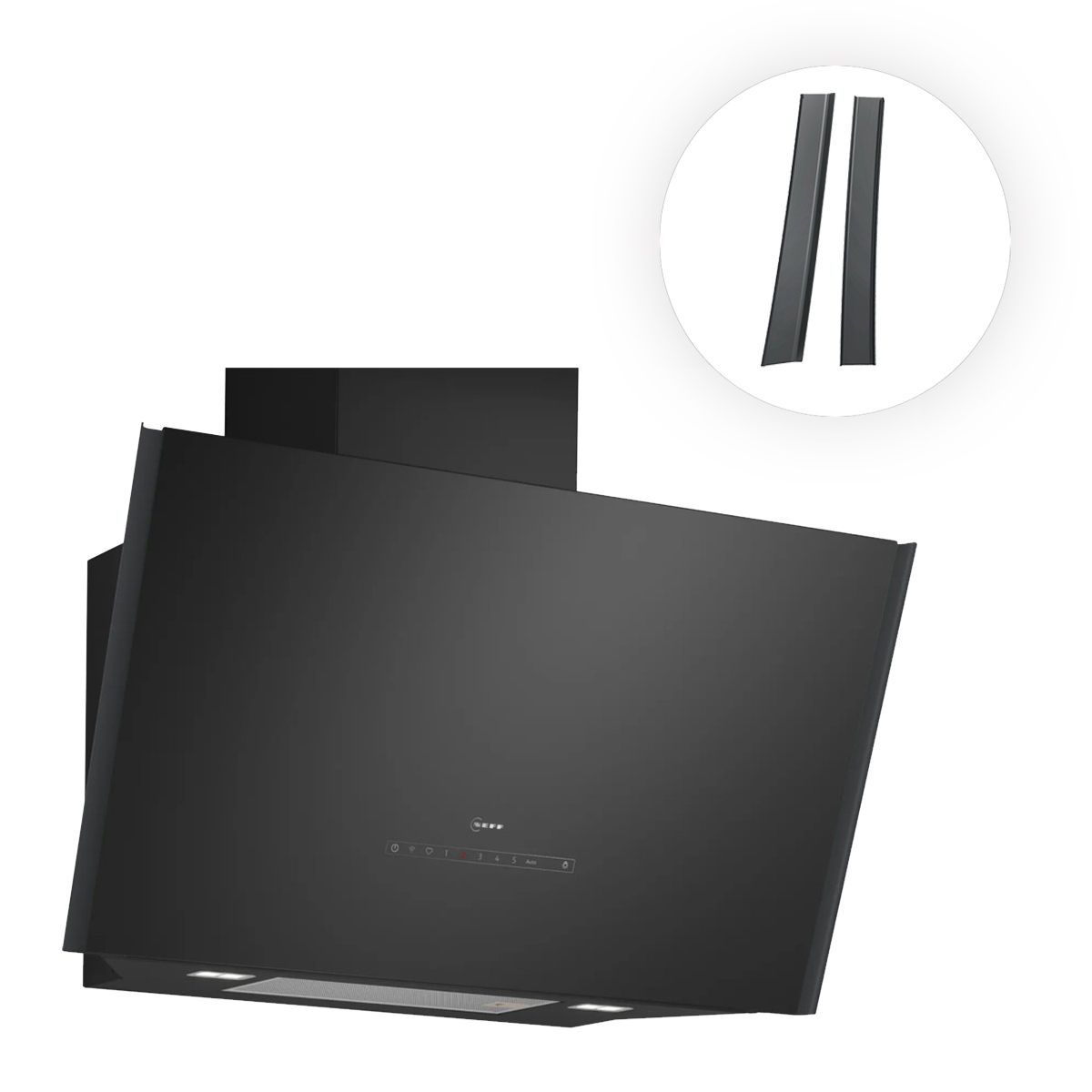 Neff NINCL90A0 Απορροφητήρας Καμινάδα D98IPT2Y5 & 51.1 cm Anthracite Grey Flex Design Kit