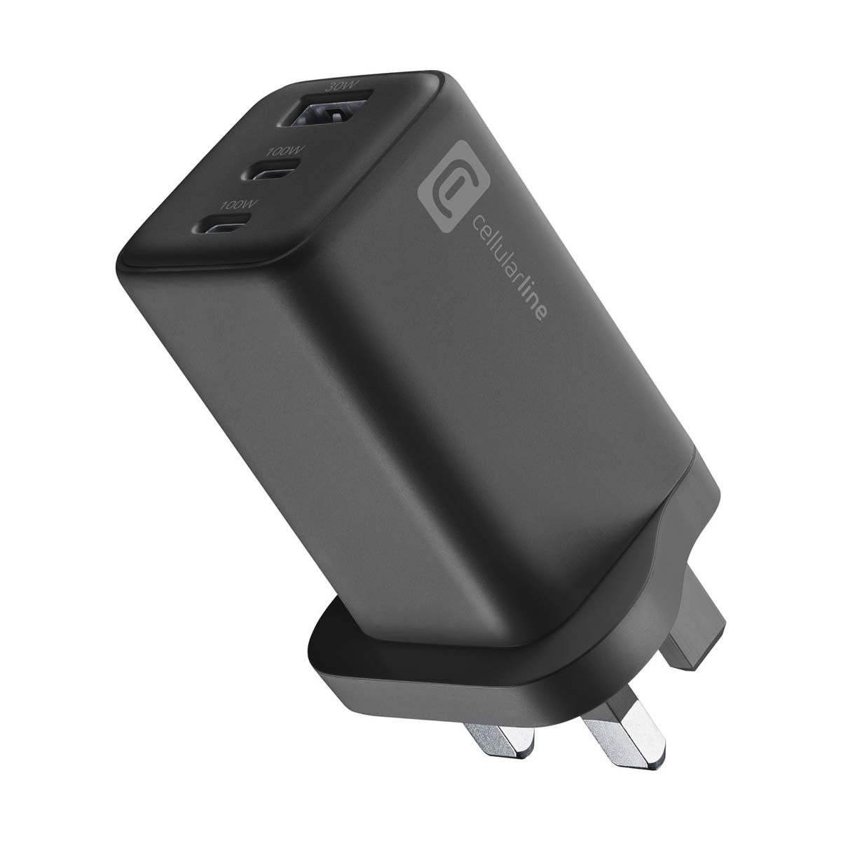Cellular Line Triple 100Watt UK Black