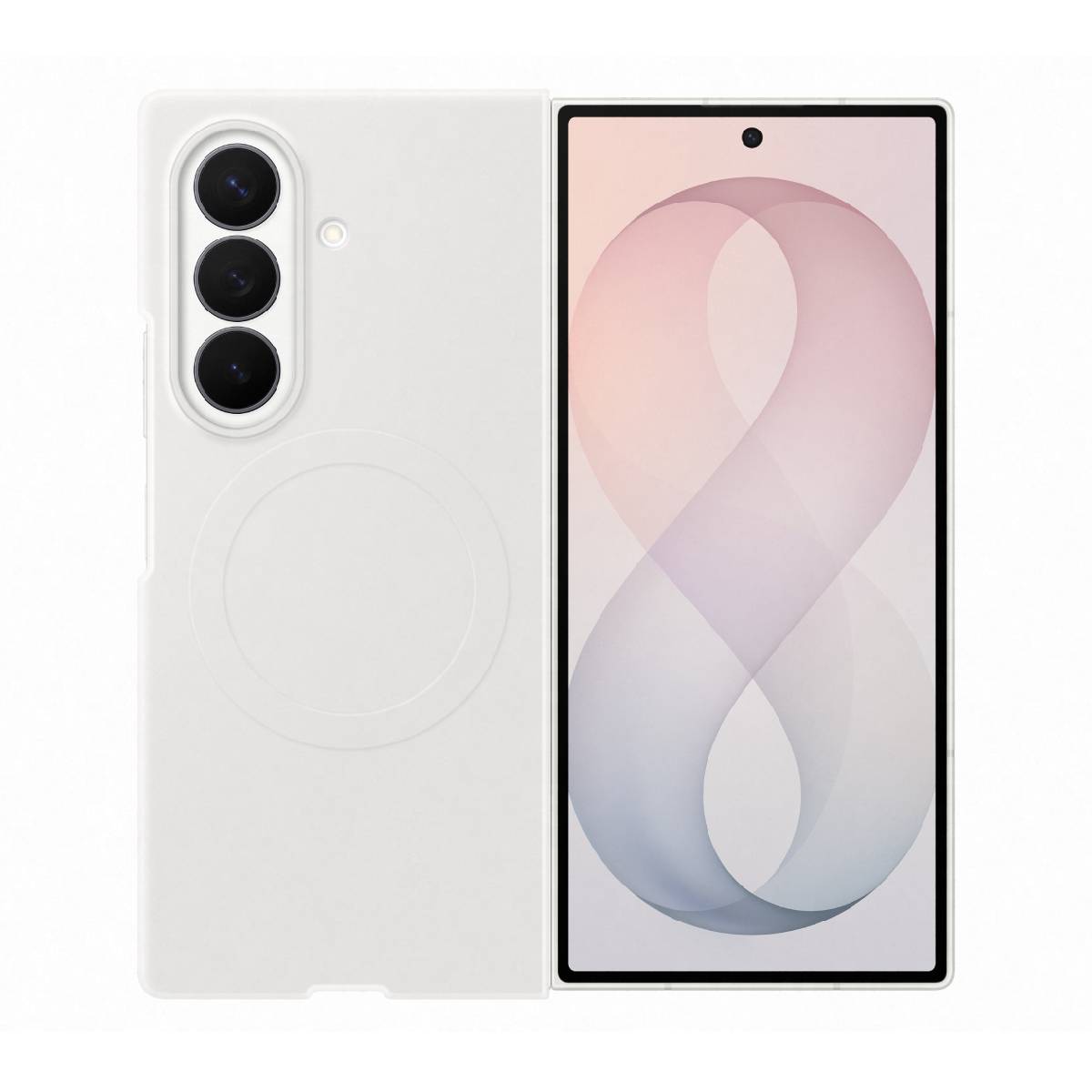 Samsung Fold 8 Magnetic Silicone White