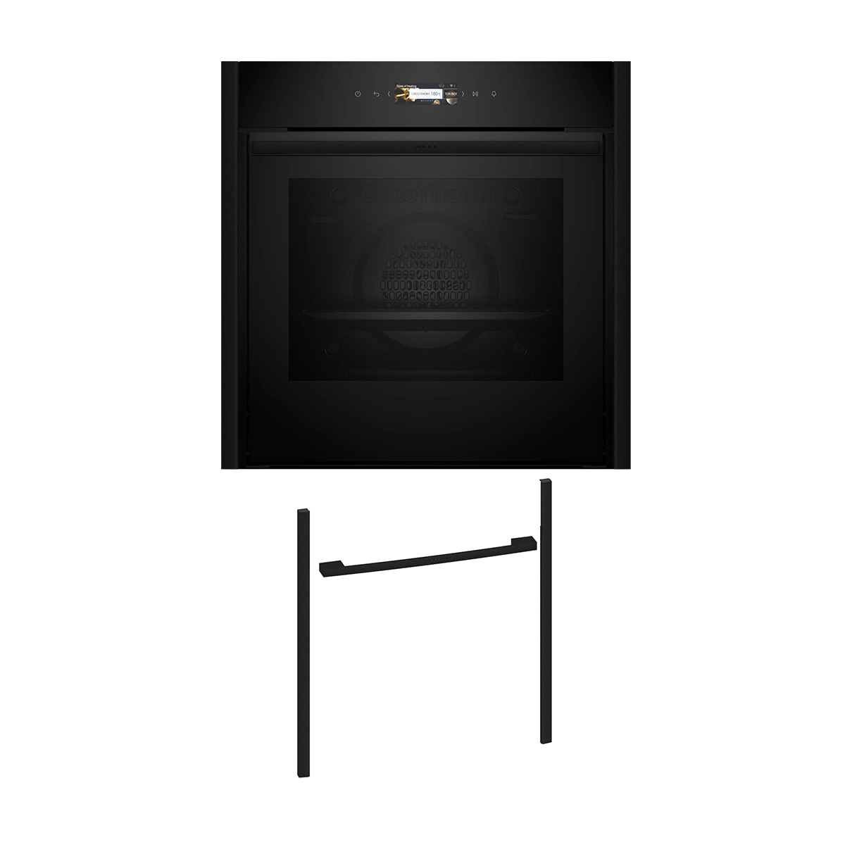 Neff NOV60E6D3 Εντοιχιζόμενος φούρνος B59CR31Y0 & Deep Black Flex Design Kit