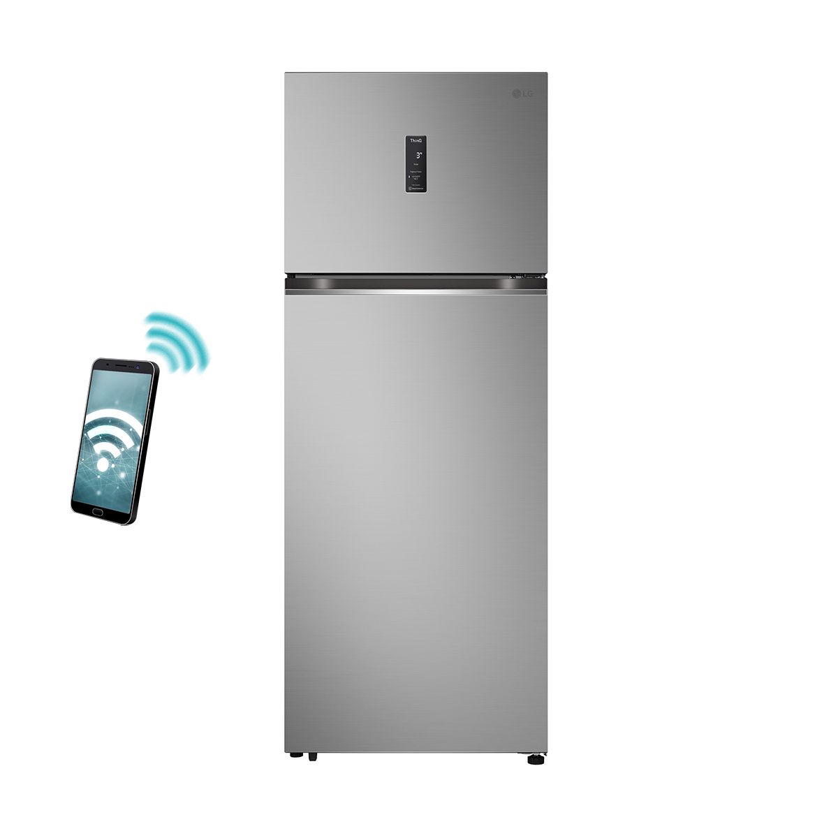 LG Refrigerator LG GTBV44PYBKD Silver