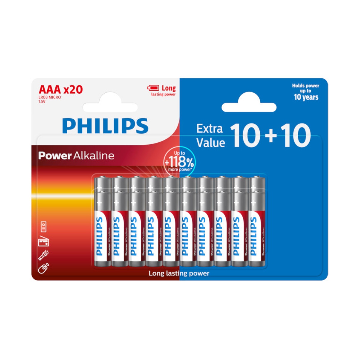 Philips Power Alkaline AAA (LR03P20BP)