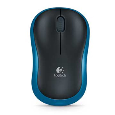 Logitech M185 Wireless Mouse, Blue