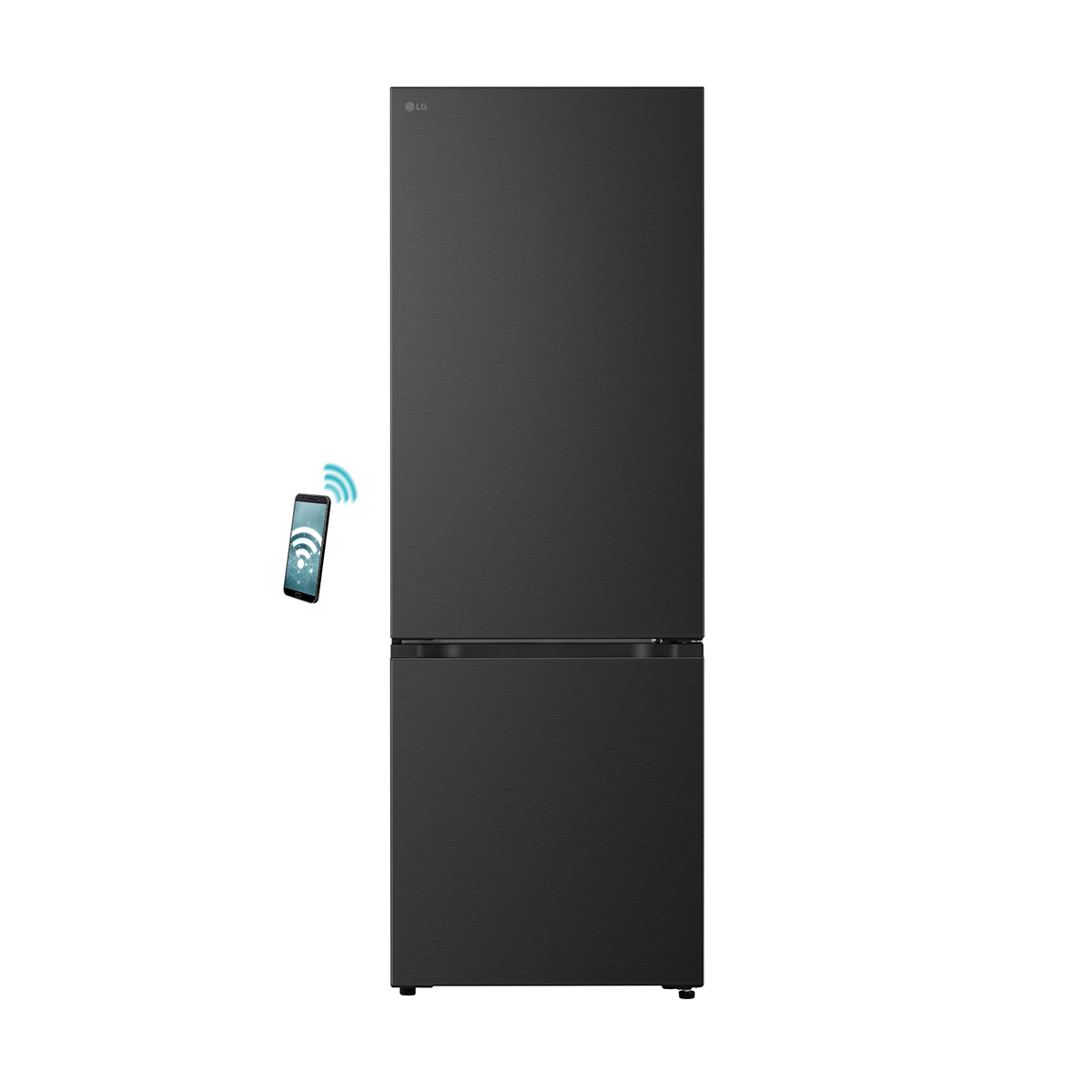 LG GBBW726DEV Fridge Freezer with Bottom Freezer, Black
