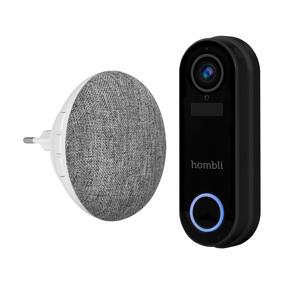Hombli Smart Doorbell 2 & Chime 2 Black