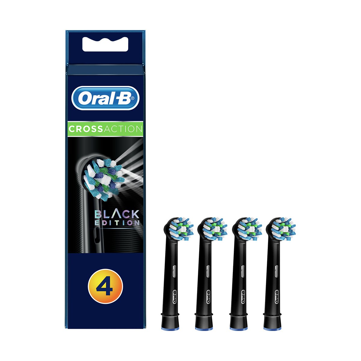 Oral-B Cross Action Pro 4τμχ Black