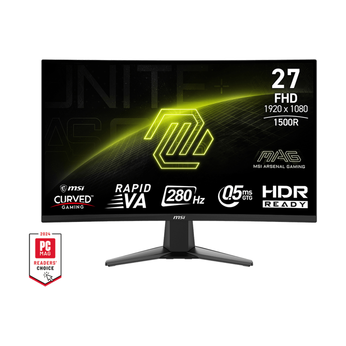 MSI PC Monitor 27" MSI Curved Gaming MAG 276CXF FHD Rapid VA Black