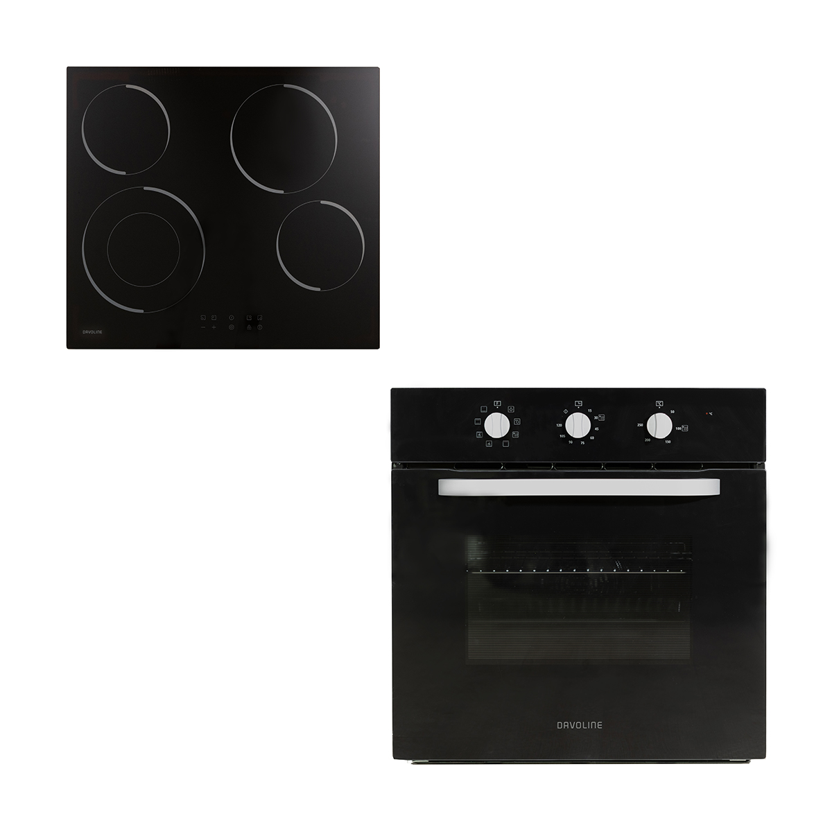 Davoline Built-in Oven with Hob OHCS8004 Black