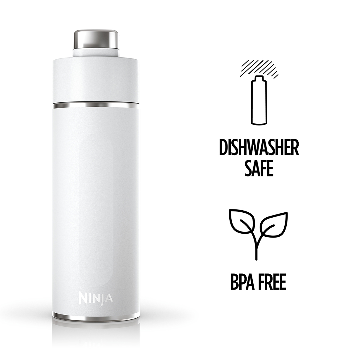 Ninja Thirsti Travel Bottle 700ml White