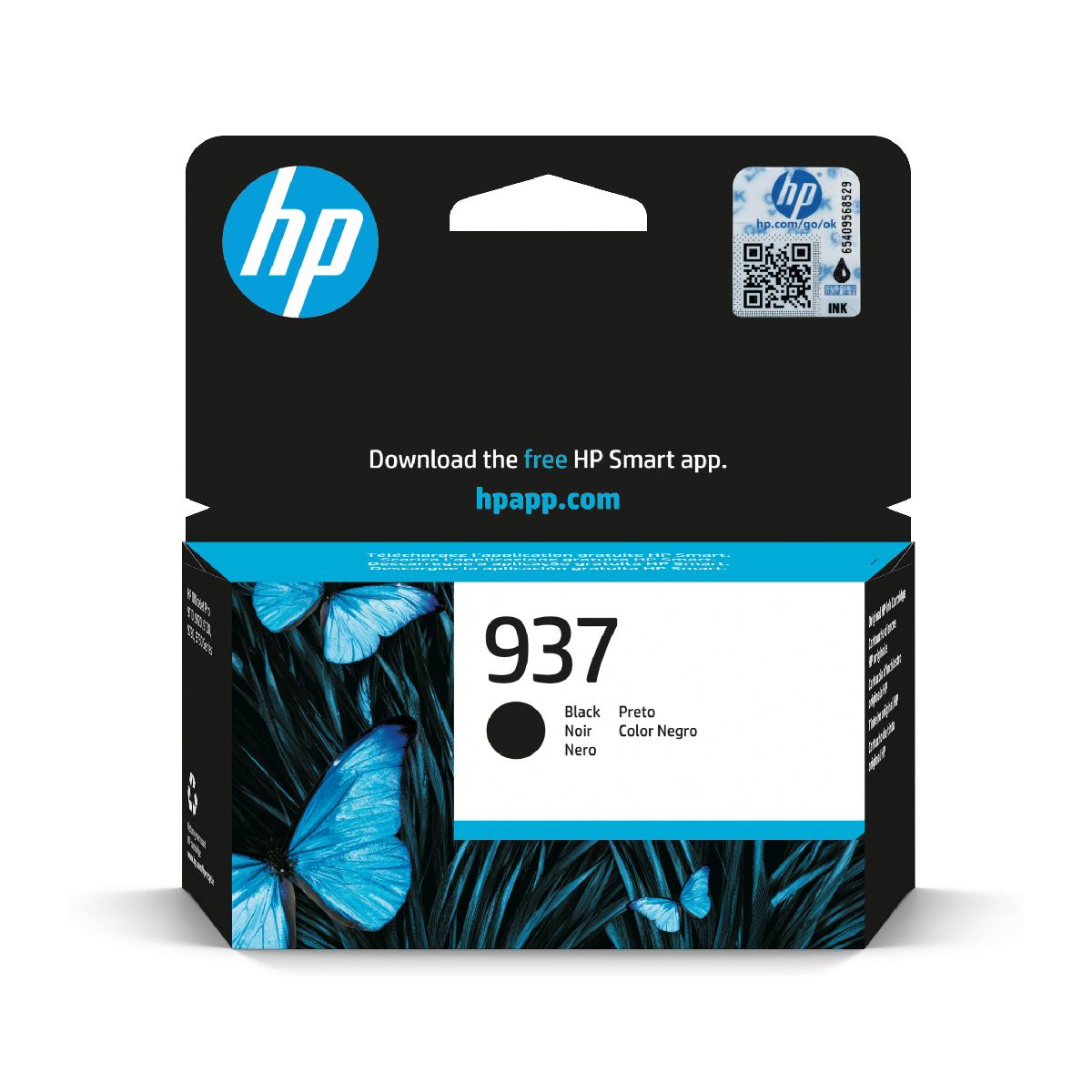 HP 937 Cyan Original Ink Cartridge (4S6W2NE)