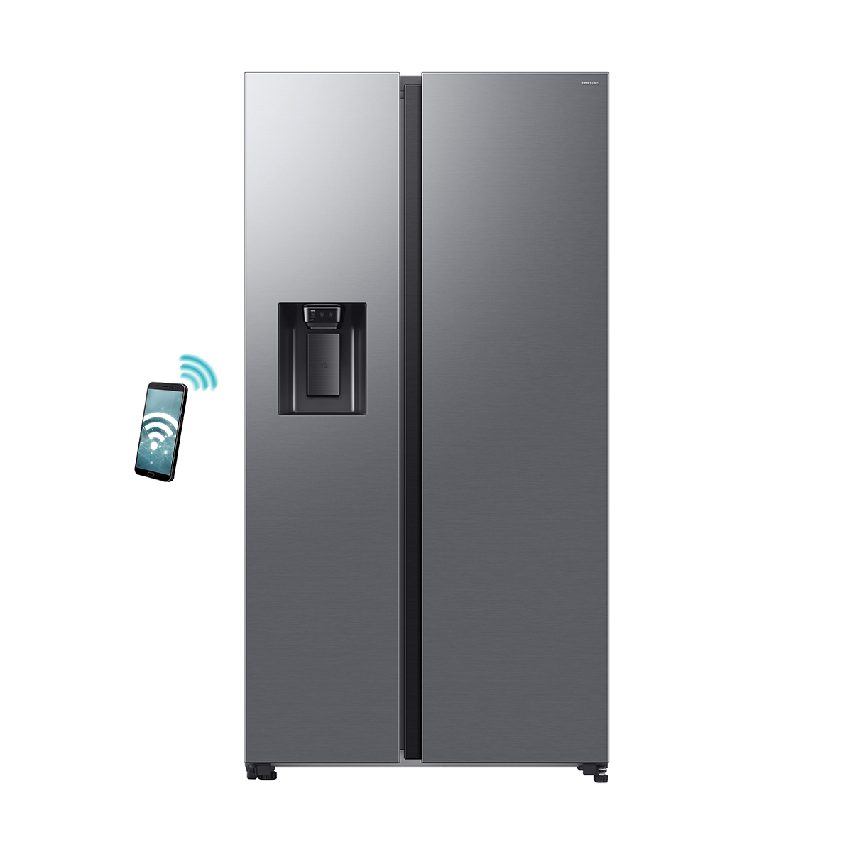 Samsung Refrigerator Side-by-Side SAMSUNG Bespoke AI RS70F64KETEF silver