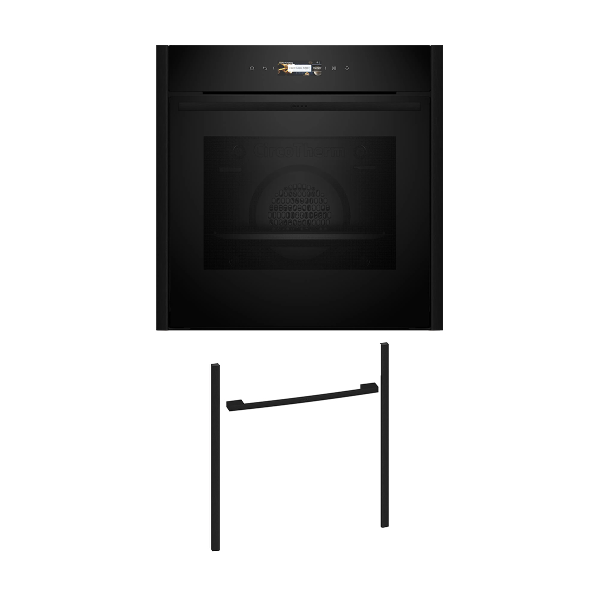 Neff NOV60P2D0 Εντοιχιζόμενος φούρνος B29CR7KY0 & Deep Black Flex Design Kit
