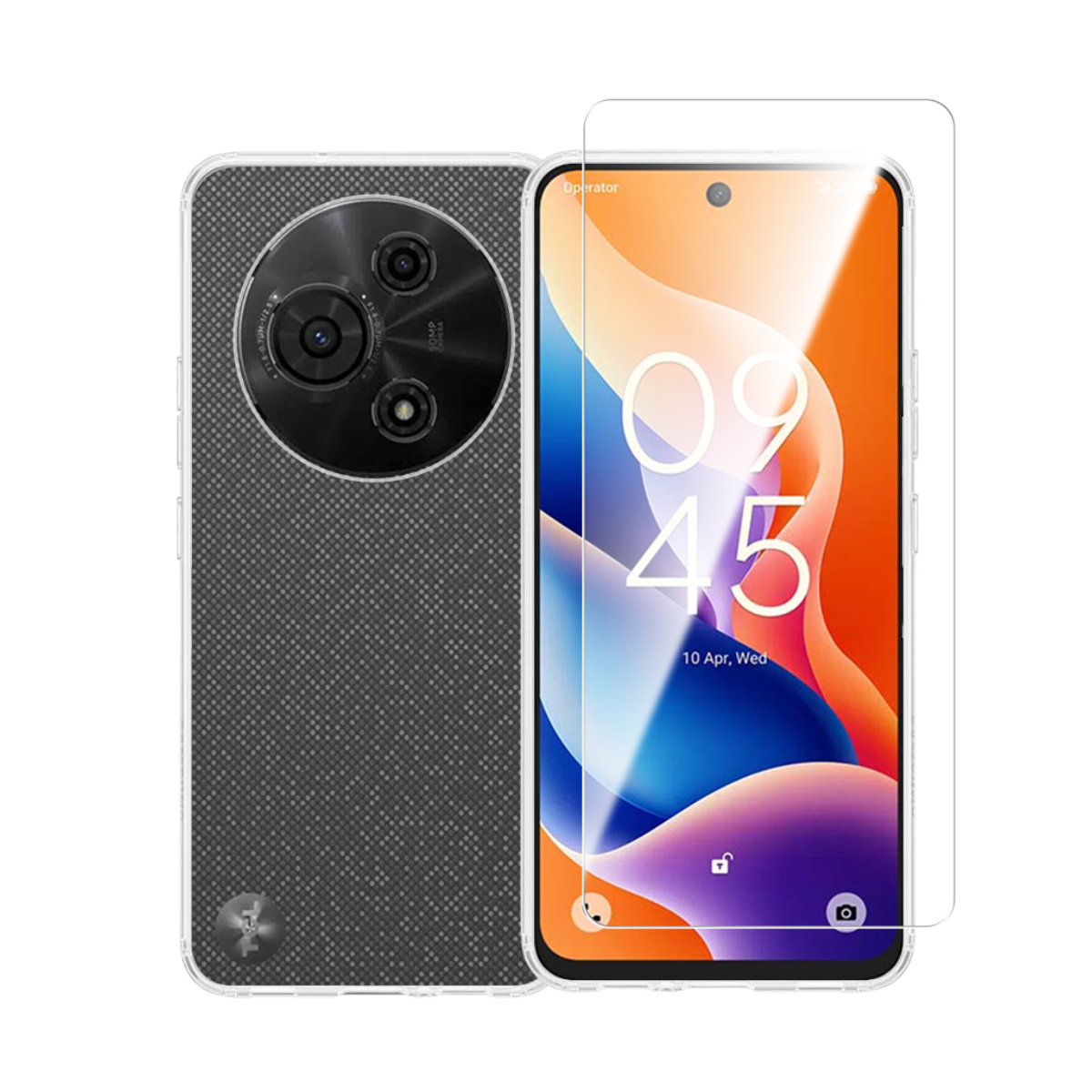 Redshield TPU Case & Tempered Glass Transparent για TCL 605/60SE