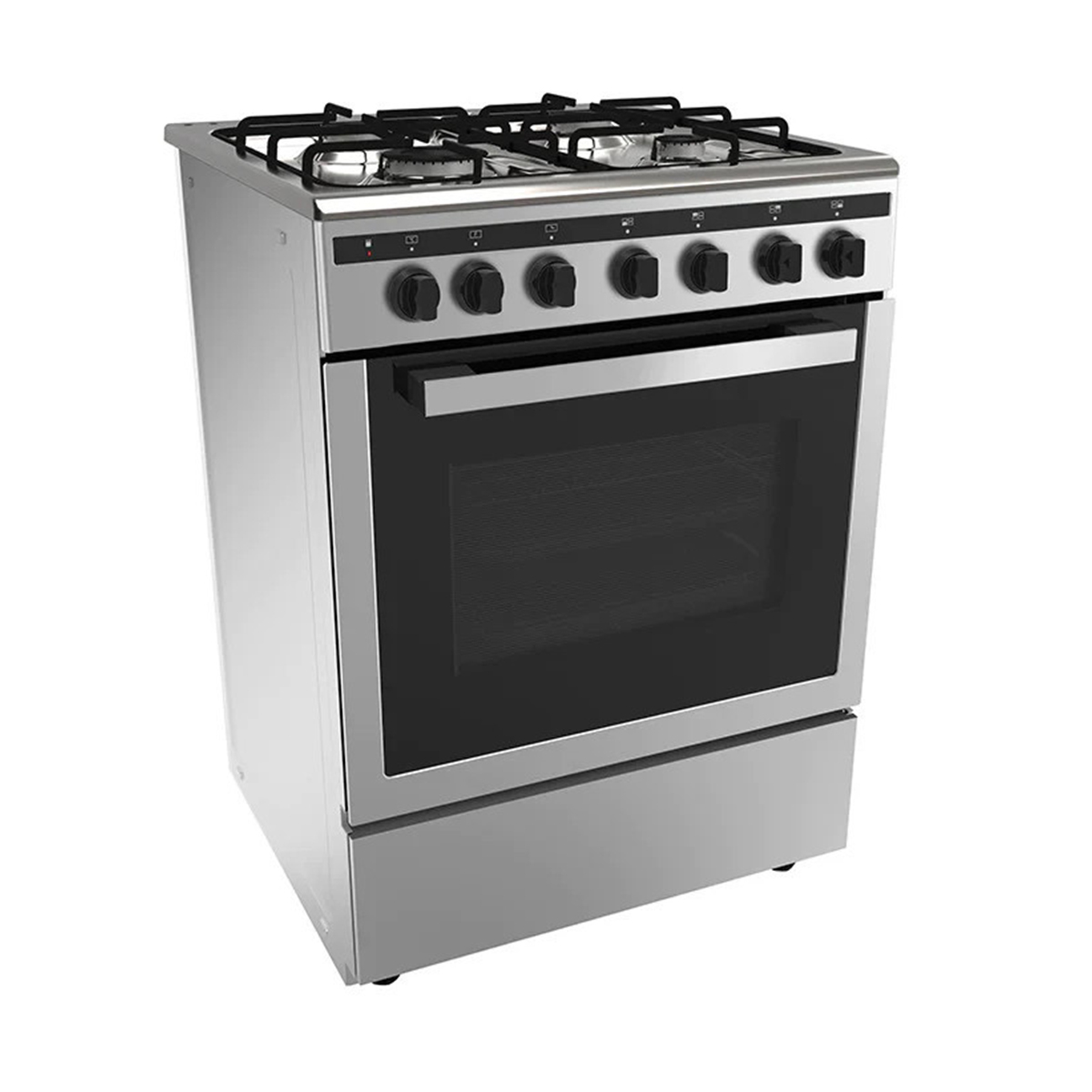 MIDEA 24DMS4G113 Ηλεκτρική Κουζίνα με Εστία Υγραερίου, Ανοξείδωτο Ατσάλι
